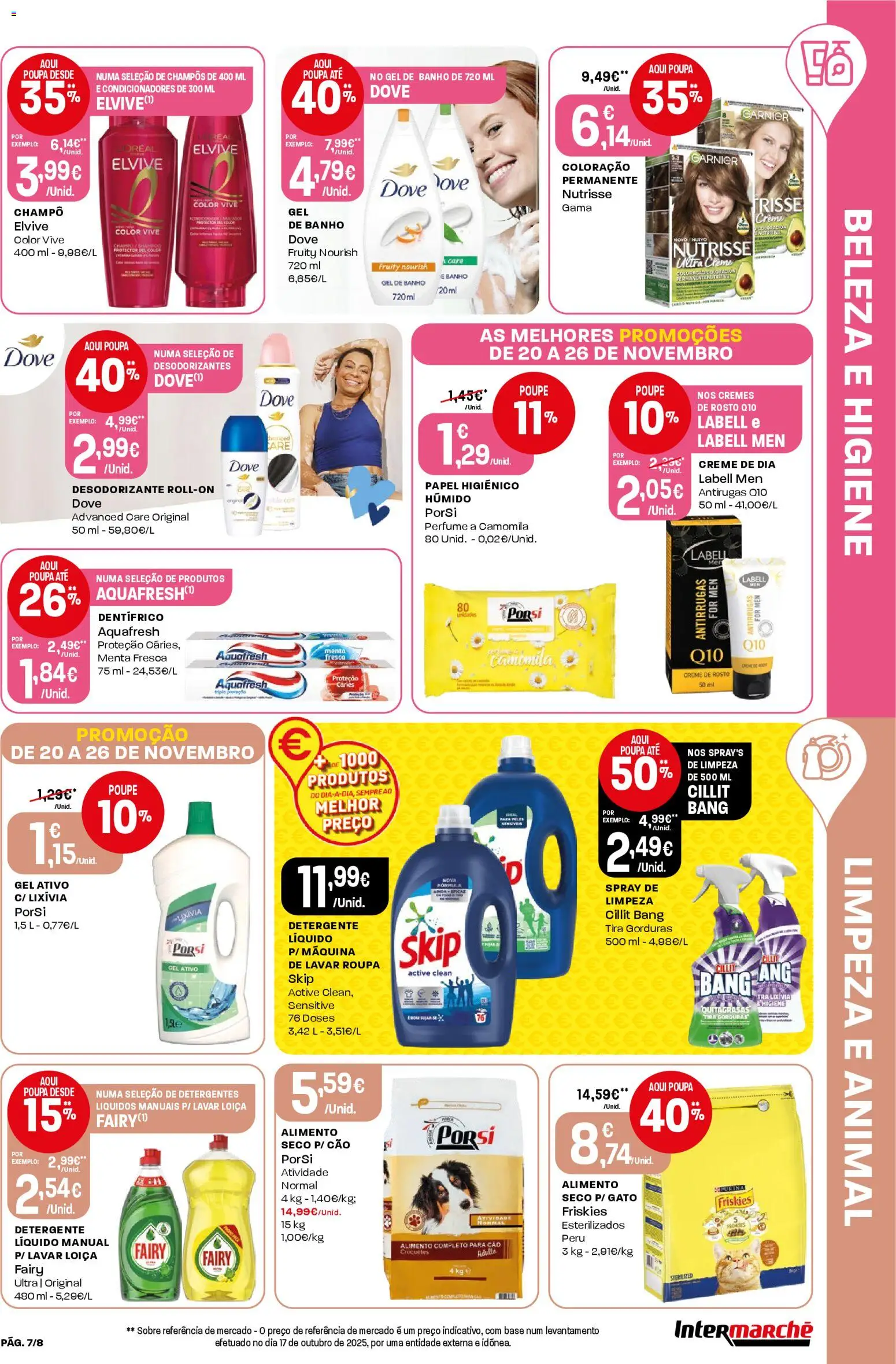 Intermarché Folheto Mini │ válido de 20.11.2025 | Página: 7 | Produtos: Desodorizante, Base, Detergente, Creme