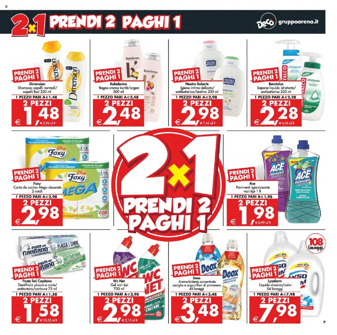 Volantino Decò del 12.09.2025 | Pagina: 7 | Prodotti: Crema, Sapone, Dentifricio, Pasta