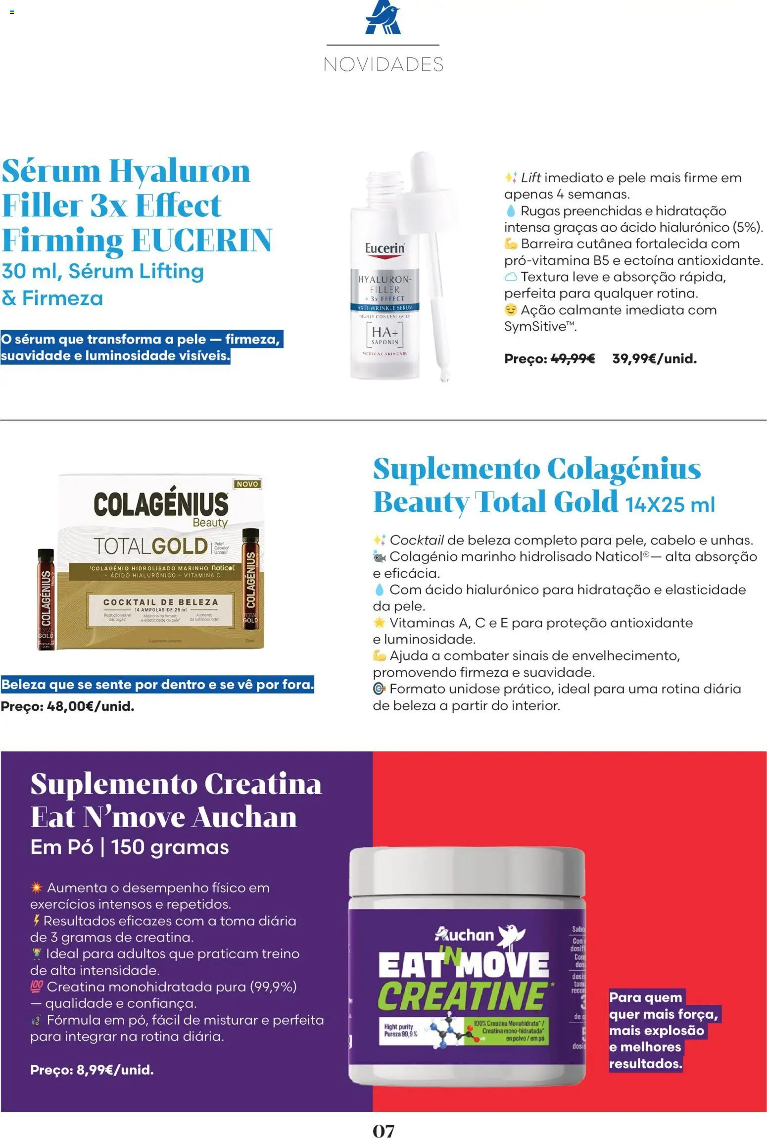 Auchan folheto │ válido de 01.01.2026 | Página: 7 | Produtos: Pó, Polvo, Sérum, Creatina