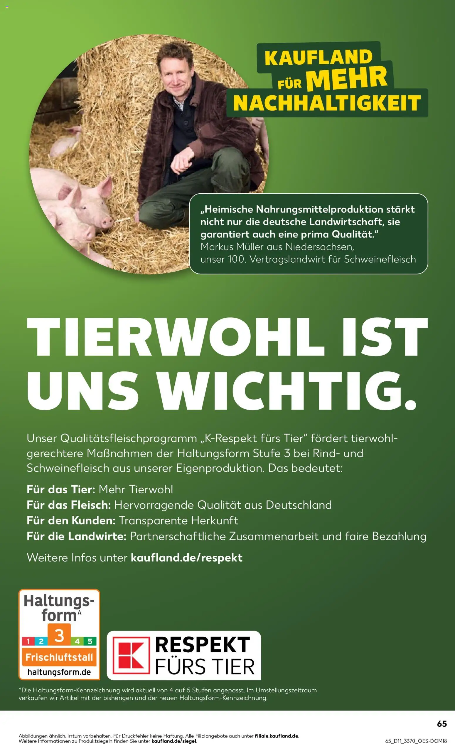 Kaufland Prospekt Frankfurt (Oder)	 – gültig ab 12.03.2026 | Seite: 65 | Produkte: Schweinefleisch, Fleisch