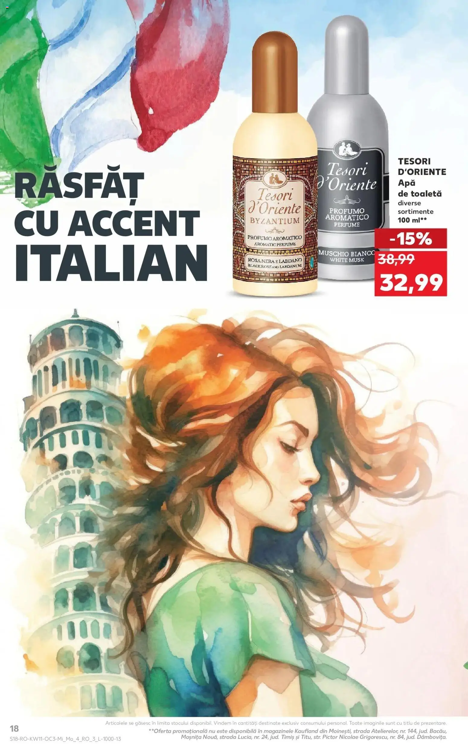 Noul catalog Kaufland – valabil de la 11.03.2026 | Pagină: 18 | Produse: Toaletă, Apă de toaletă, Apă