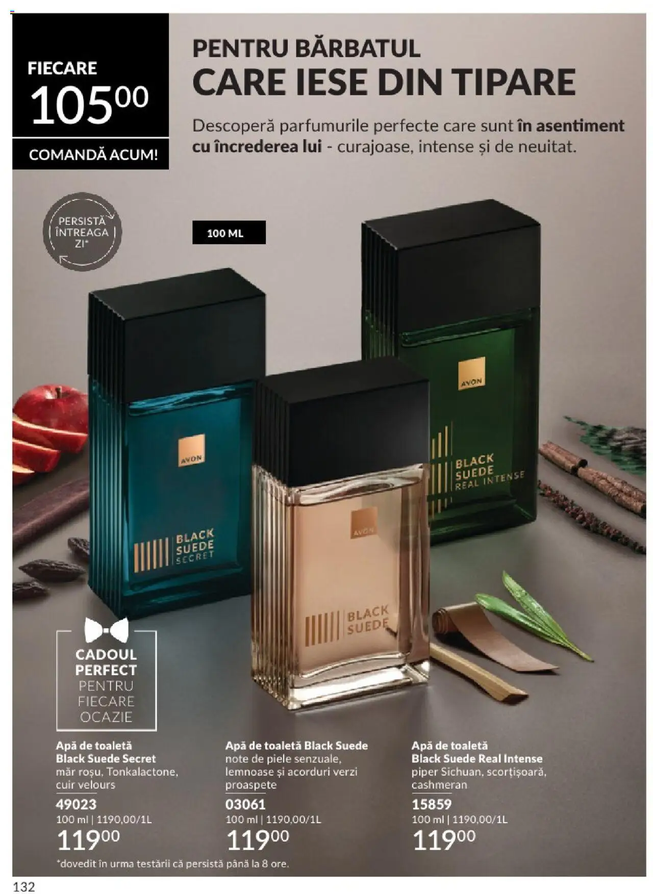 Catalog Avon - 06 2025 – valabil de la 01.06.2025 | Pagină: 132 | Produse: Toaletă, Apă de toaletă, Apă, Piper