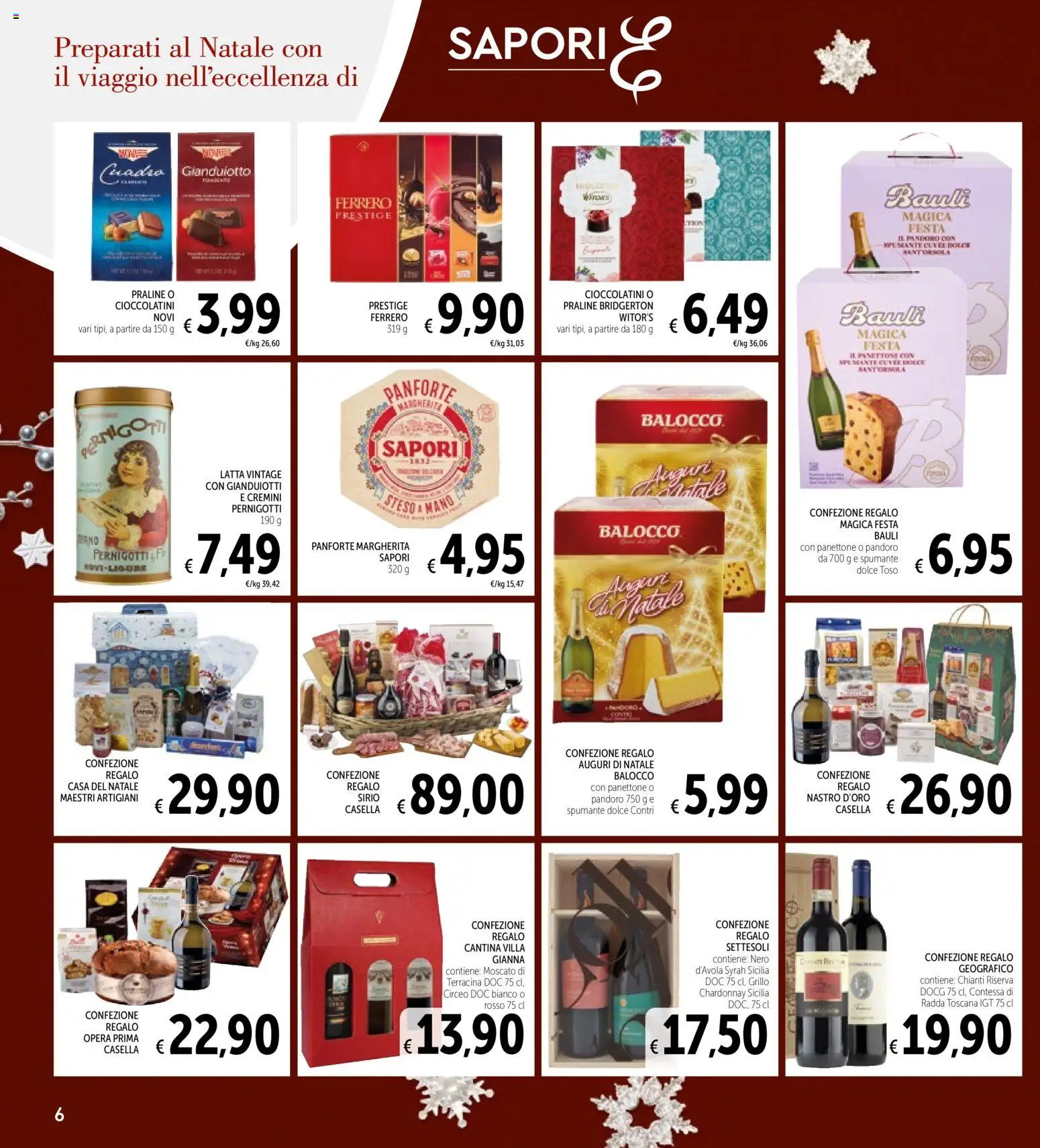 Volantino Spazio Conad del 10.12.2025 | Pagina: 6 | Prodotti: Pandoro, Panettone, Spumante, Cioccolatini