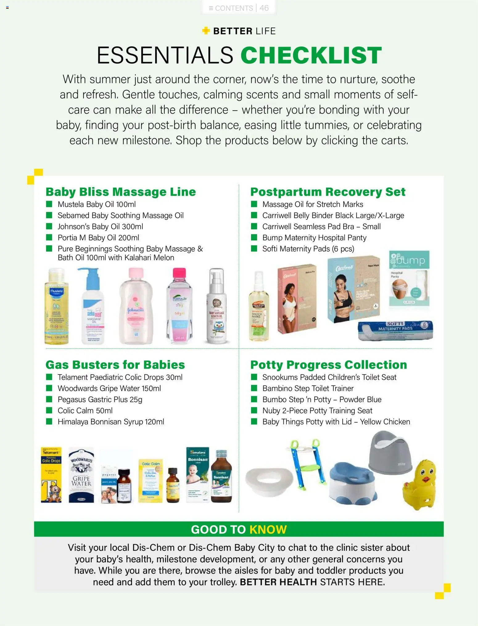 New Baby City catalogue – valid from 01.11.2025 | Page: 46 | Products: Bra, Bath, Powder, Toilet seat