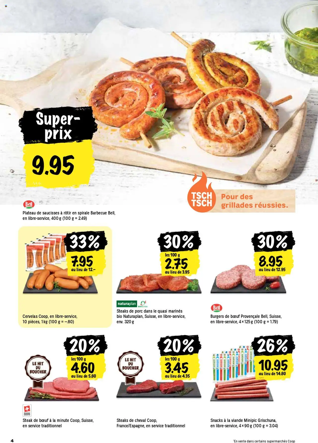 Coop - Les actions de la semaine ab 07.08.2025 | Seite: 4 | Produkte: Burger