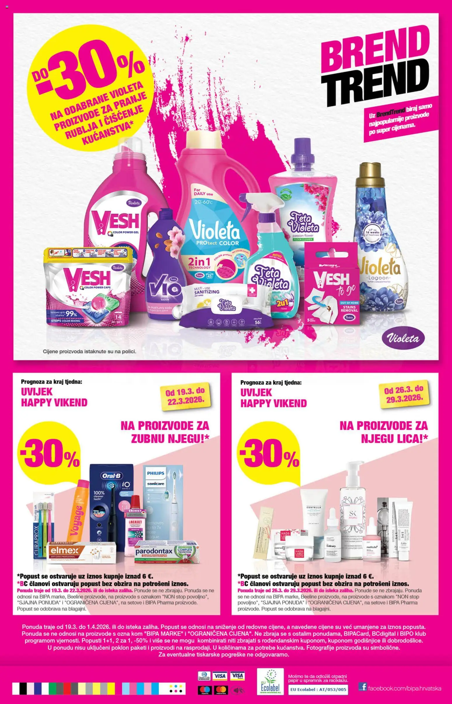 Katalog Bipa katalog | vrijedi od 19.03.2026 | Stranica: 31 | Proizvodi: Feta, Violeta, Lacalut, Parodontax
