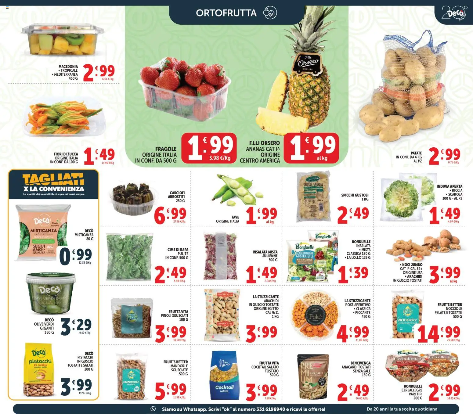 Volantino Decò del 27.03.2026 | Pagina: 15 | Prodotti: Olive, Noci, Mandorle, Indivia
