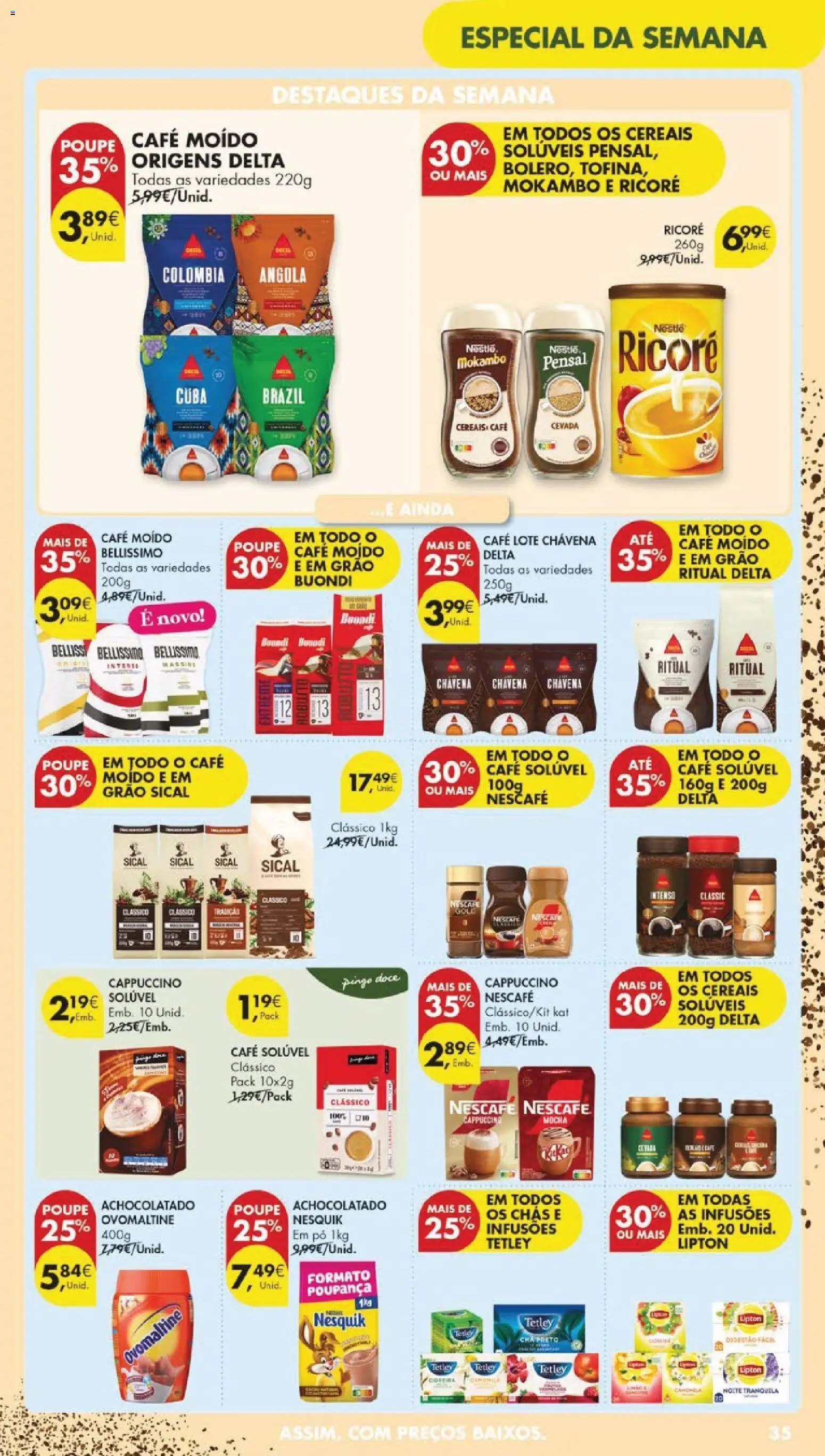 Pingo Doce folheto │ válido de 14.04.2026 | Página: 37 | Produtos: Pó, Chás, Nestlé, Café