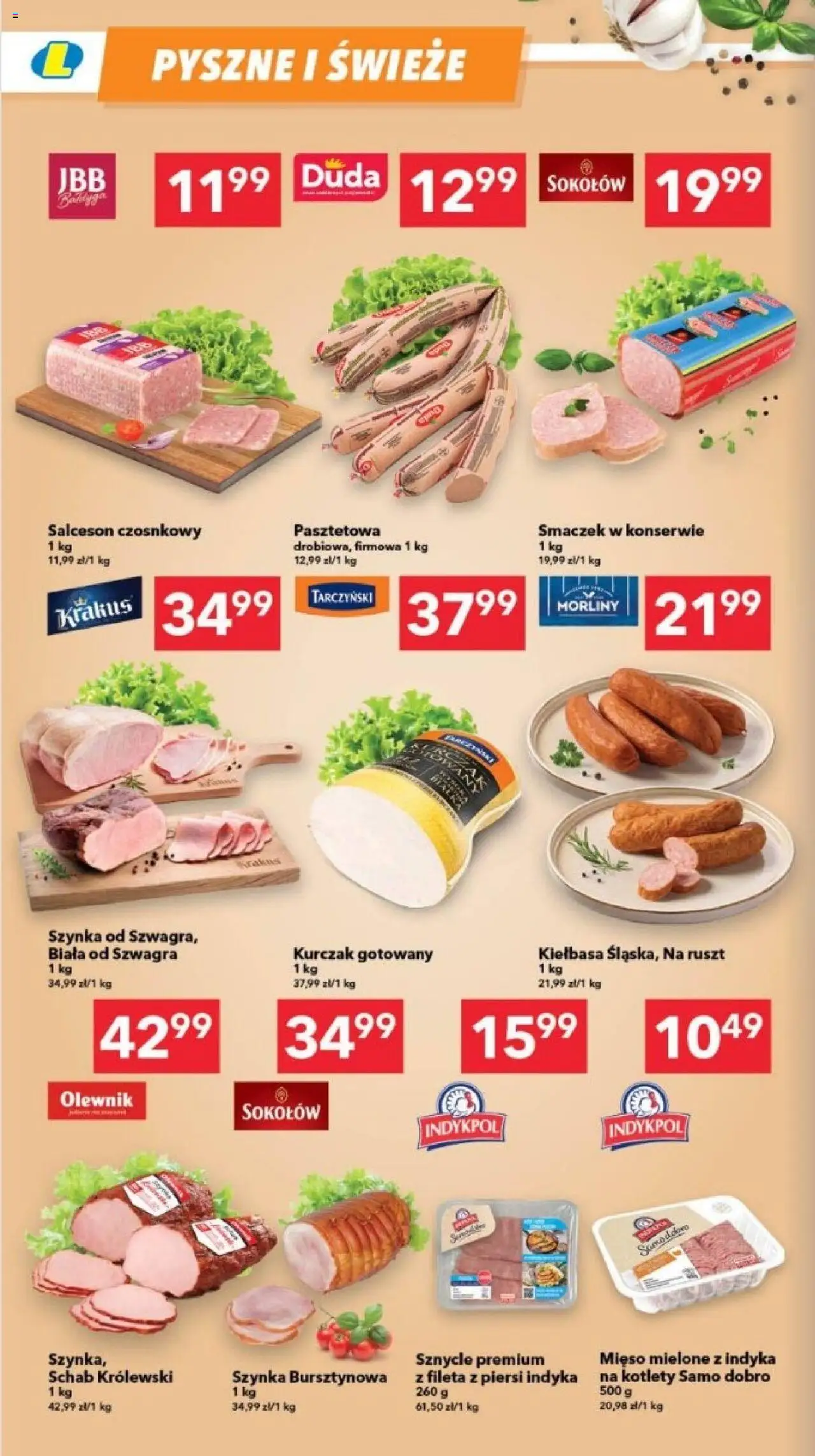 Lewiatan gazetka - Gdańsk od 23.10.2025 | Strona: 2 | Produkty: Kiełbasa, Schab, Piersi, Ruszt