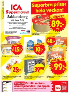 ICA Supermarket - Stockholm - Förhandsvisning av reklamblad från butik ICA Supermarket aktuell från 05.01.2026