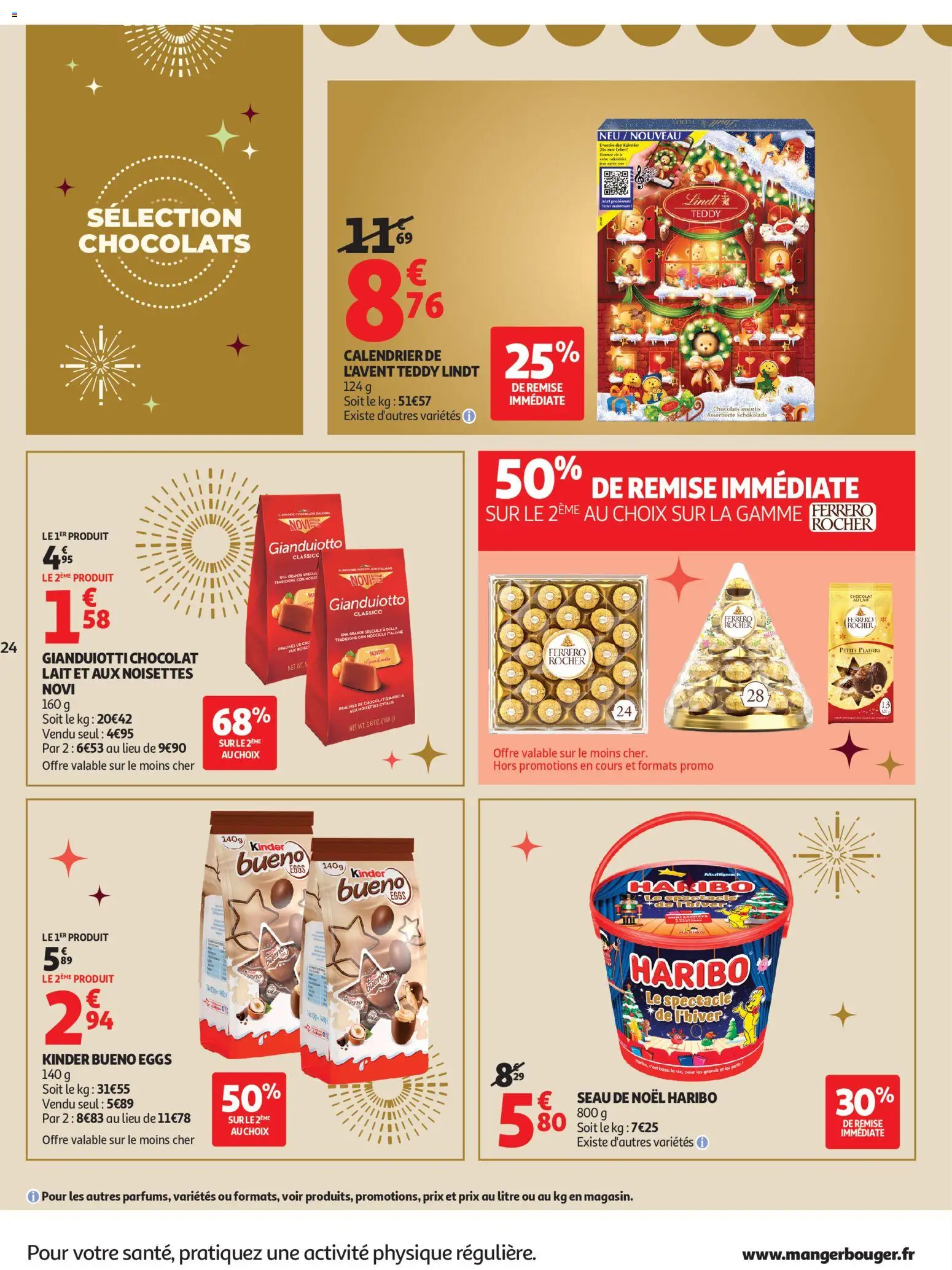 {H1} | Page: 24 | Produits: Noisettes, Calendrier de l'avent, Kinder Bueno, Chocolat
