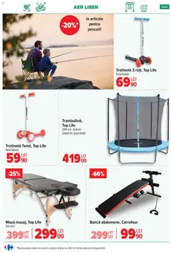 Noul catalog Carrefour – valabil de la 03.09.2025 | Pagină: 49 | Produse: Top, Masă, Trotinetă, Bancă