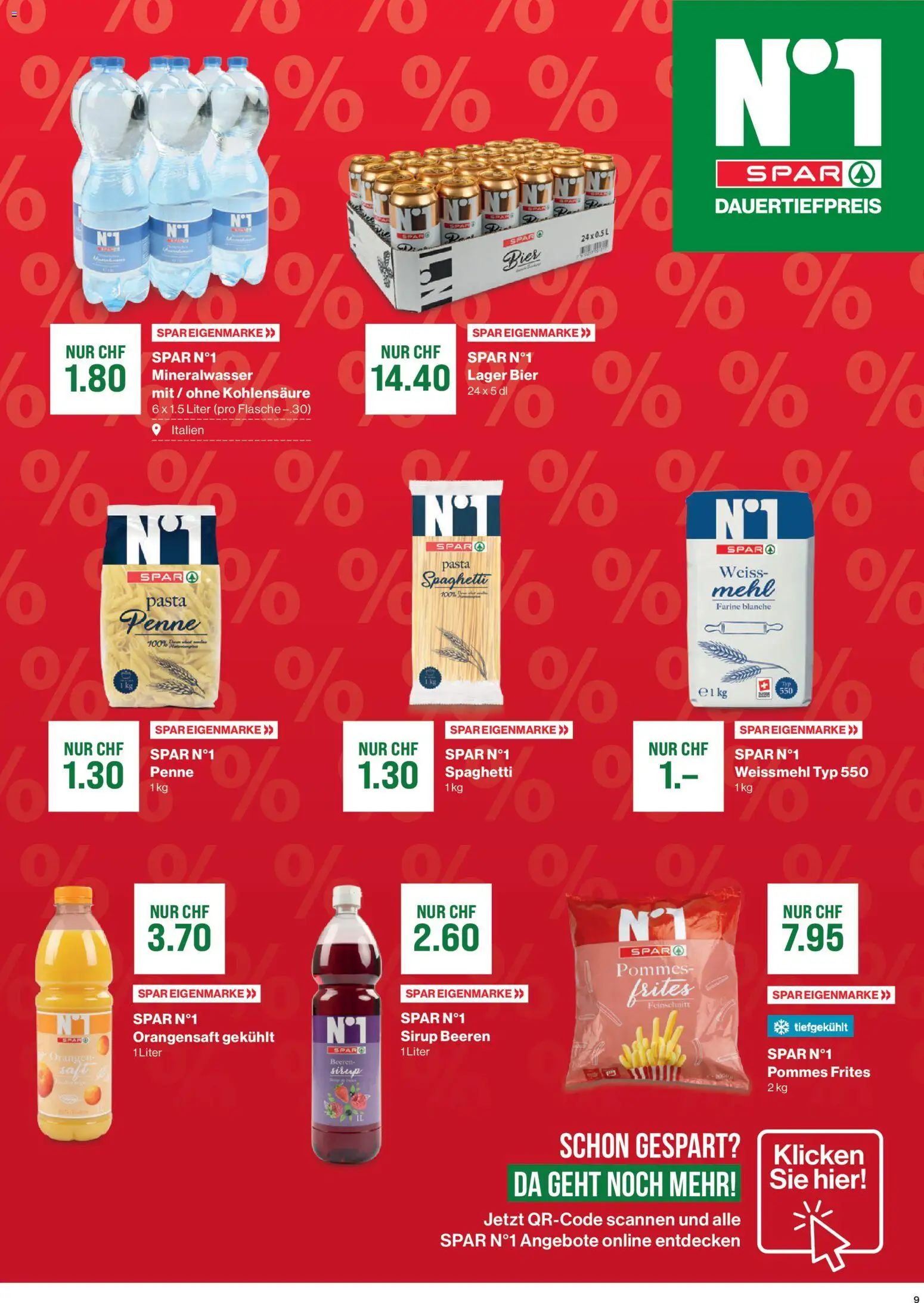 SPAR Aktionen – gültig ab 22.01.2026 | Seite: 9 | Produkte: Sirup, Bier, Orangen, Pasta