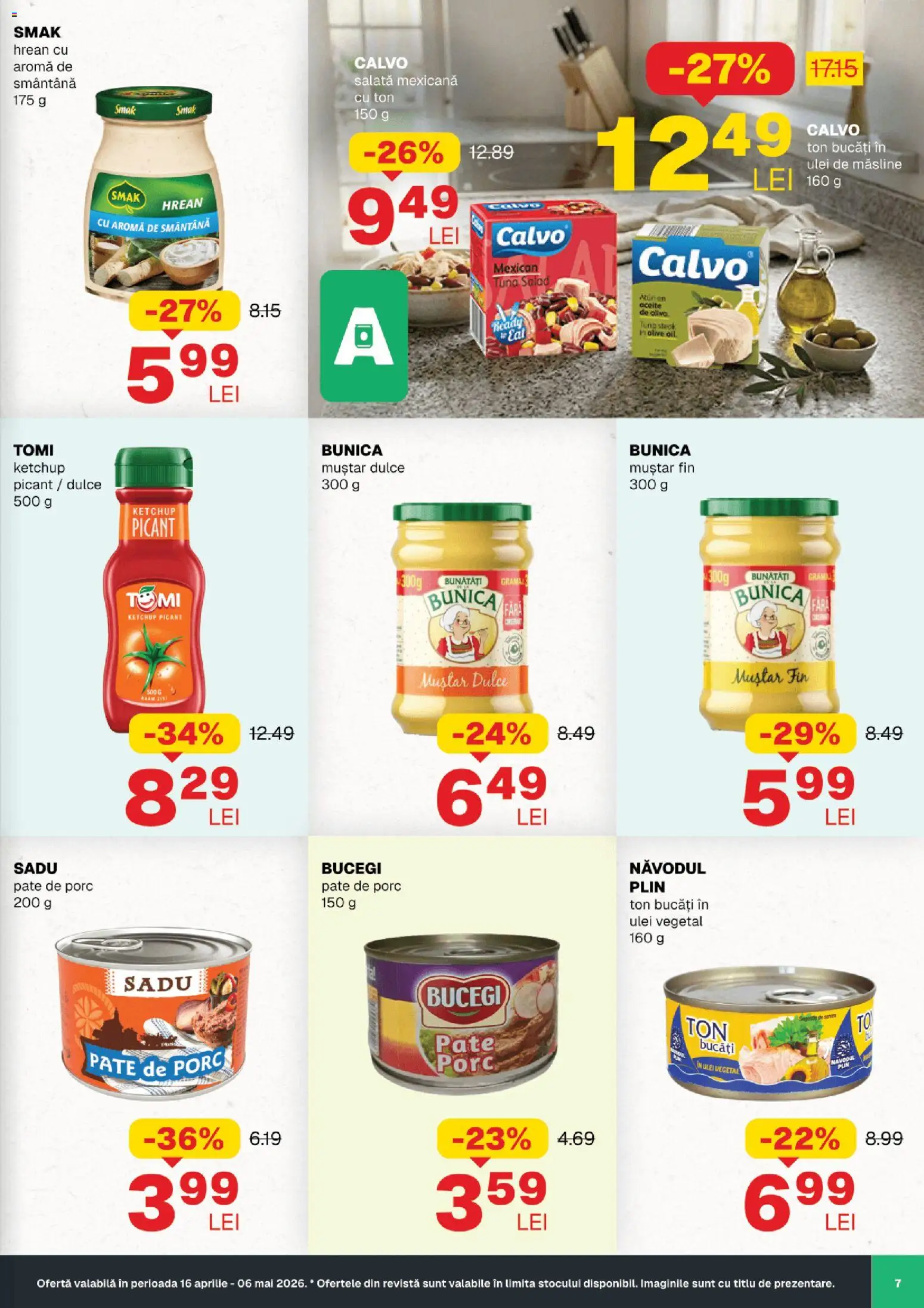 Noul catalog Annabella – valabil de la 16.04.2026 | Pagină: 7 | Produse: Ulei, Muștar, Ketchup, Smântână