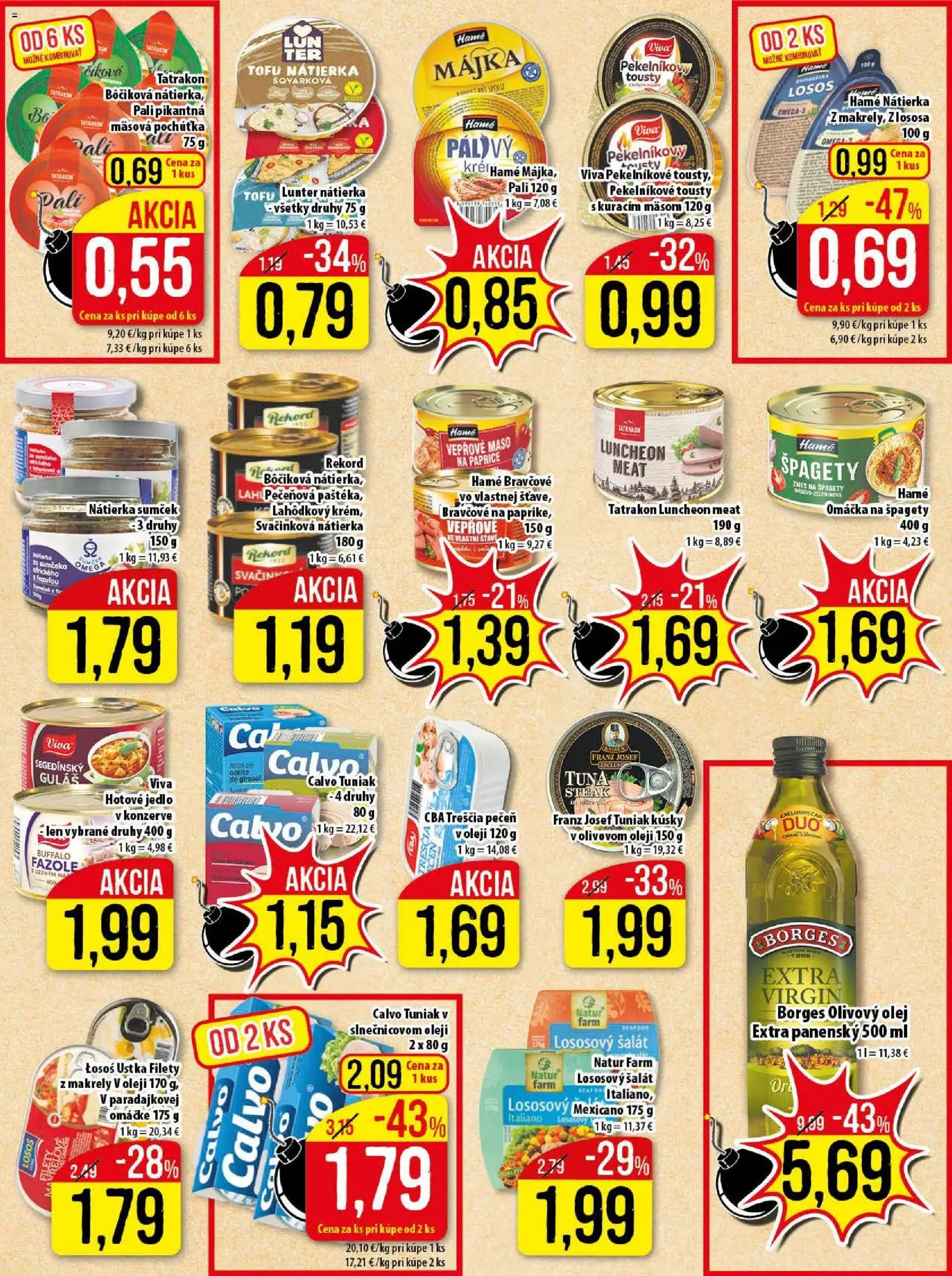 Nové Klas akcie – leták je platný od 12.01.2026 | Strana: 18 | Produkty: Tuniak, Tofu, Šalát, Omáčka