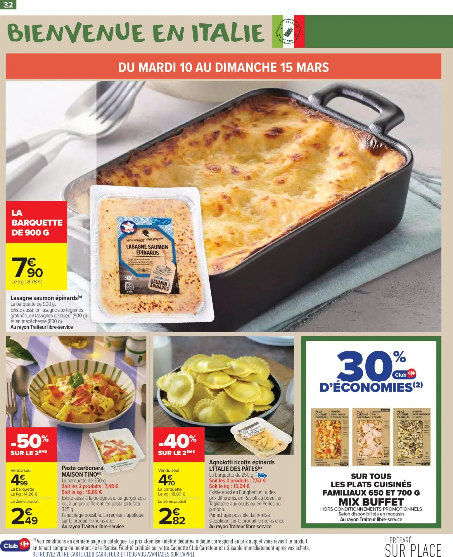 {H1} | Page: 34 | Produits: Lasagnes, Buffet, Ricotta, Saumon