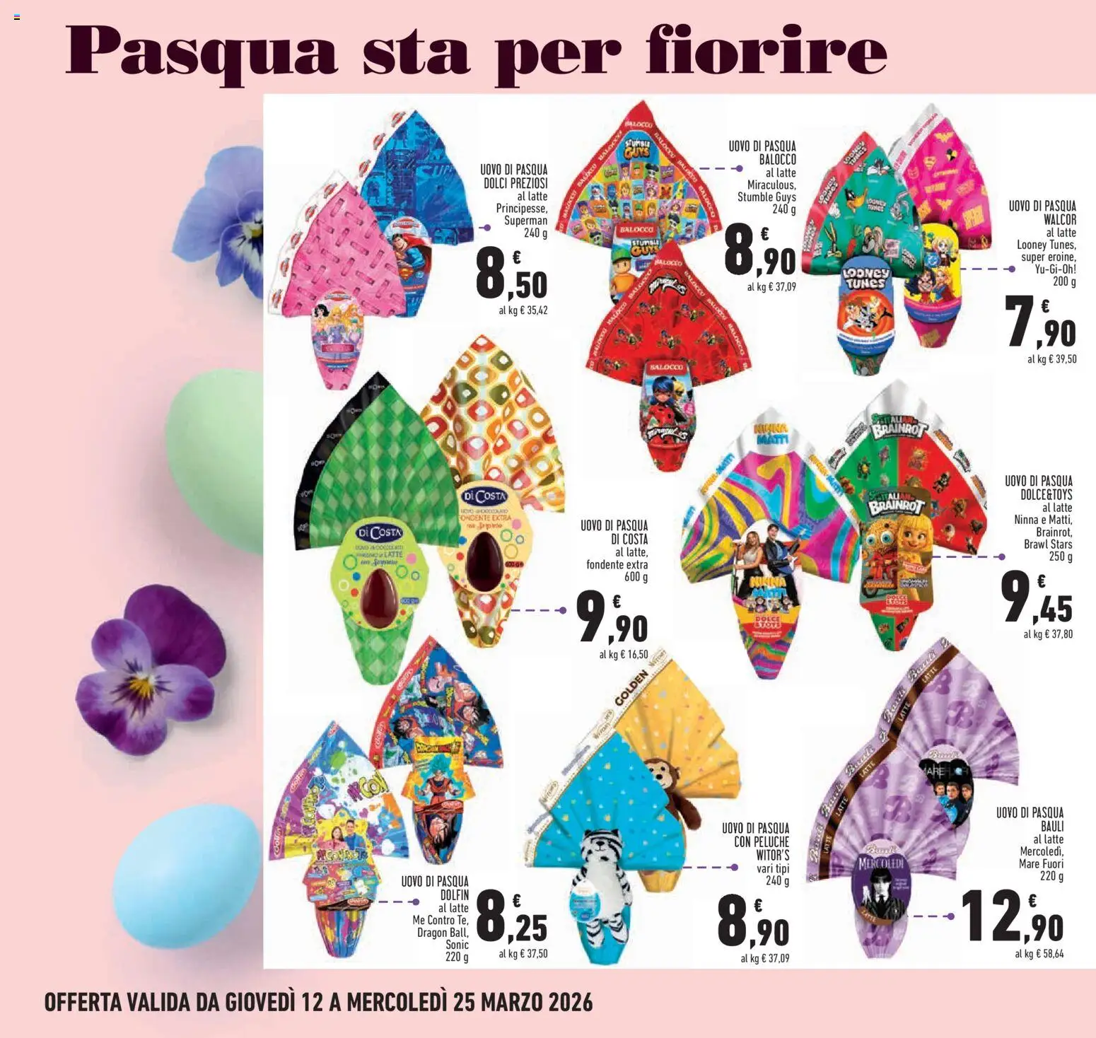 Volantino Conad del 12.03.2026 | Pagina: 14 | Prodotti: Peluche, Latte, Uovo di pasqua