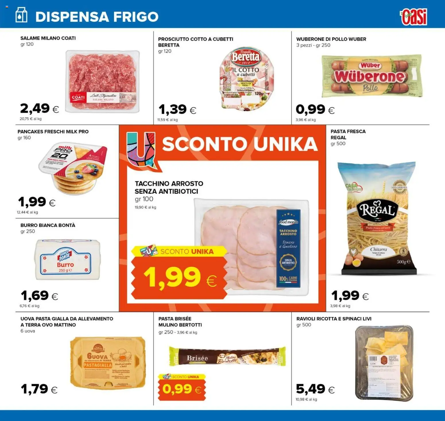 Volantino Oasi del 12.02.2026 | Pagina: 17 | Prodotti: Salame, Pasta, Pasta brisée, Terra