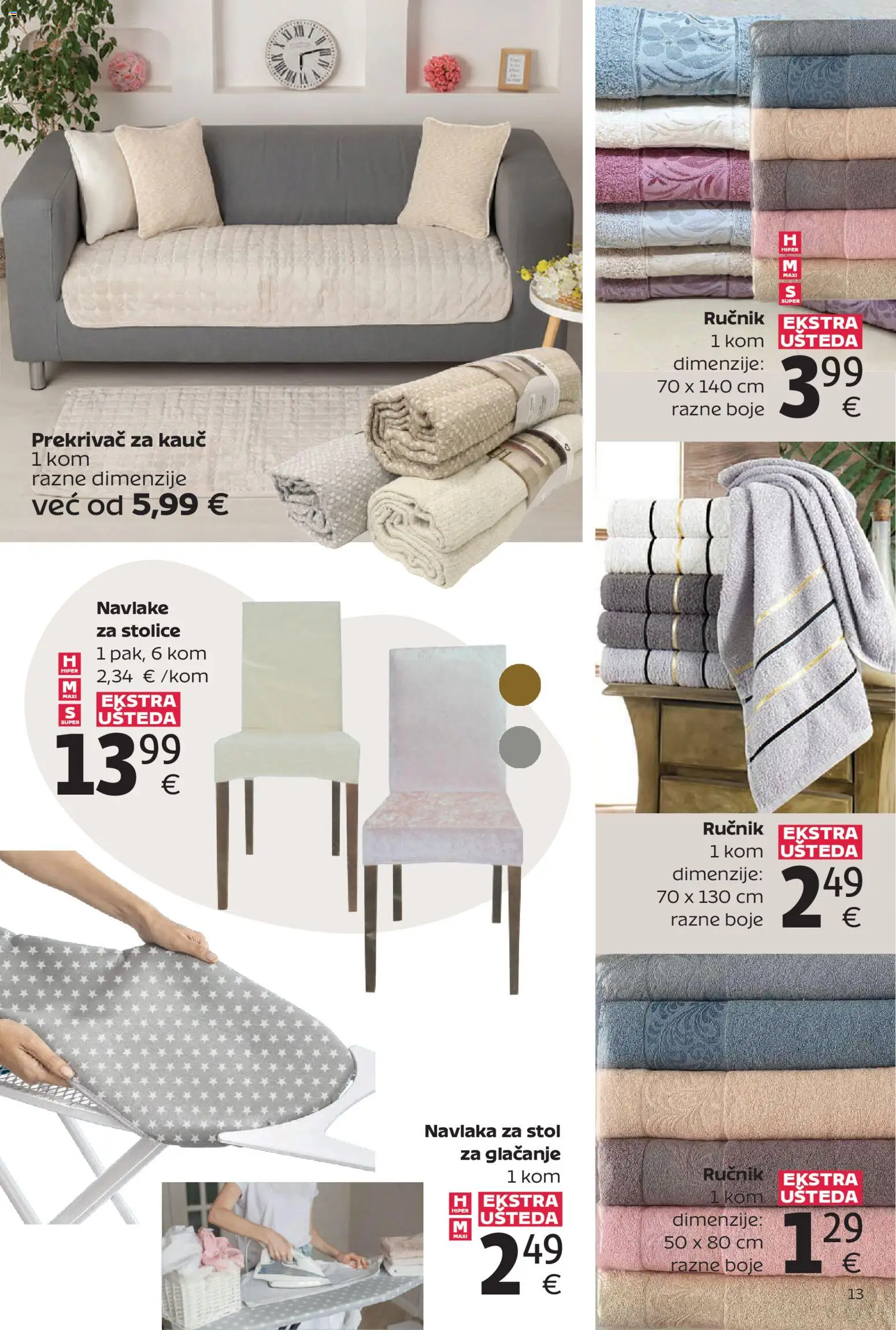 Tommy katalog | vrijedi od 02.03.2026 | Stranica: 13 | Proizvodi: Kauč, Stol, Ručnik