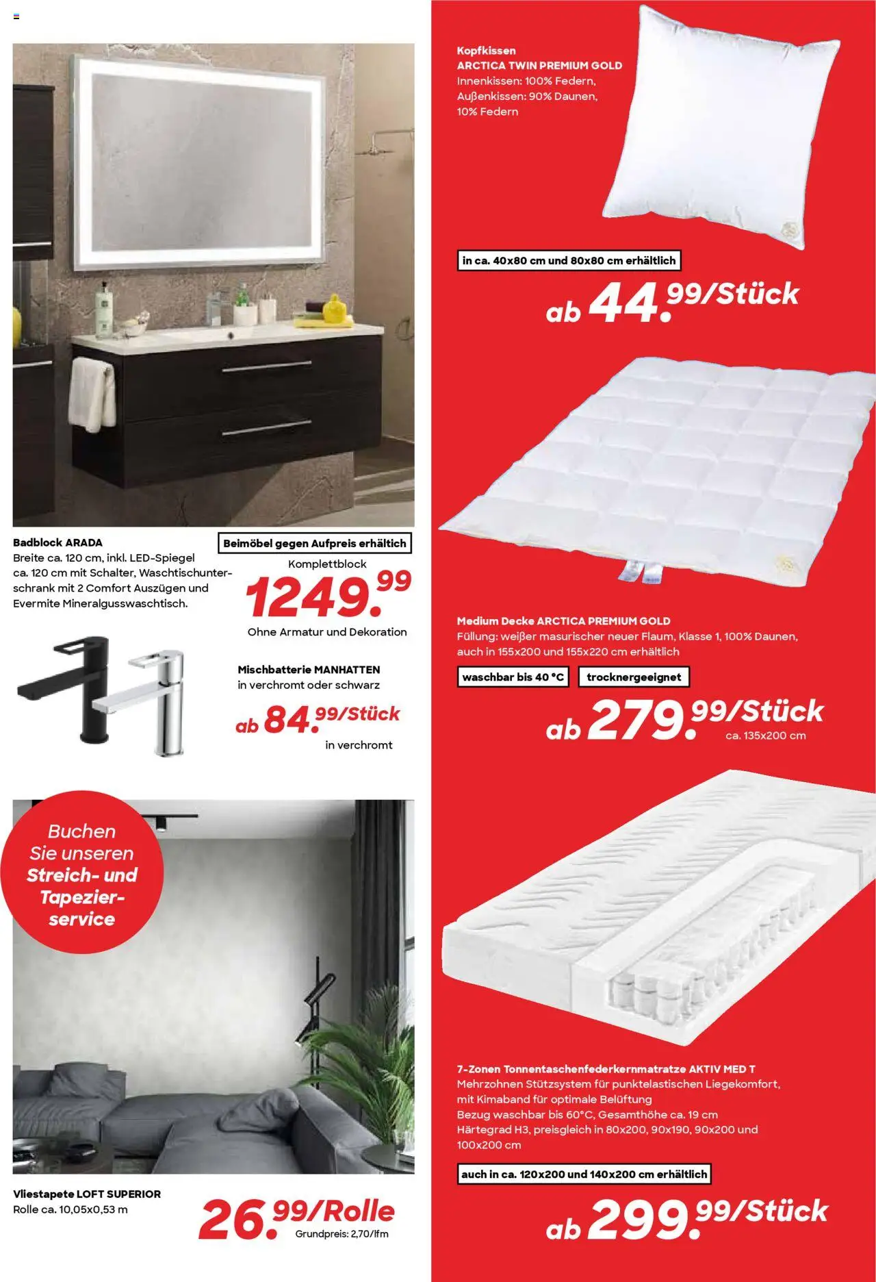 Hammer Zuhause Prospekt 	 – gültig ab 01.10.2025 | Seite: 6 | Produkte: Decke, Schrank, Kopfkissen, Armatur