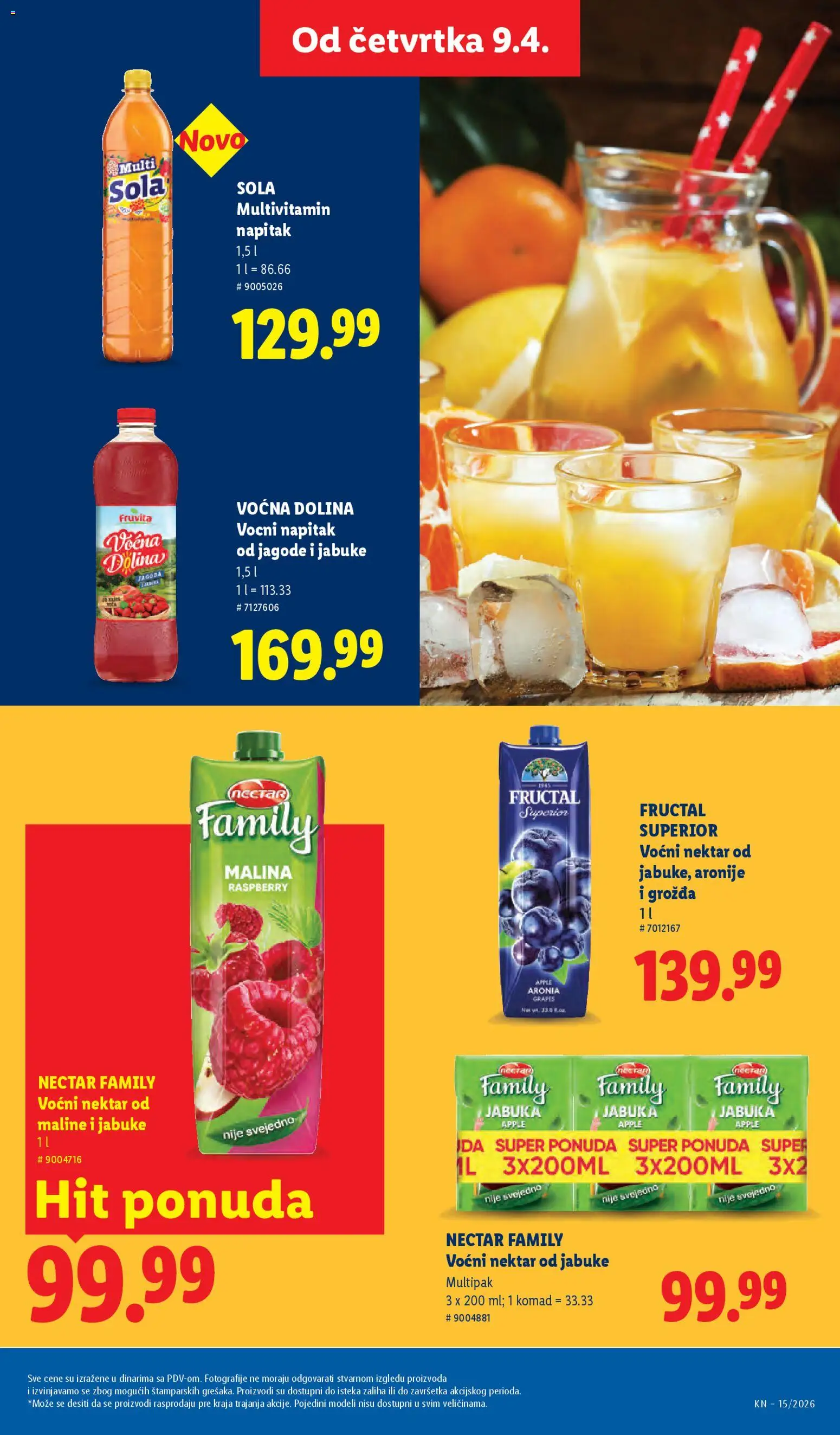 Lidl katalog - važi od 09.04.2026 | Strana: 37 | Proizvode: Jagode, Nektar, Fruvita, Jabuke