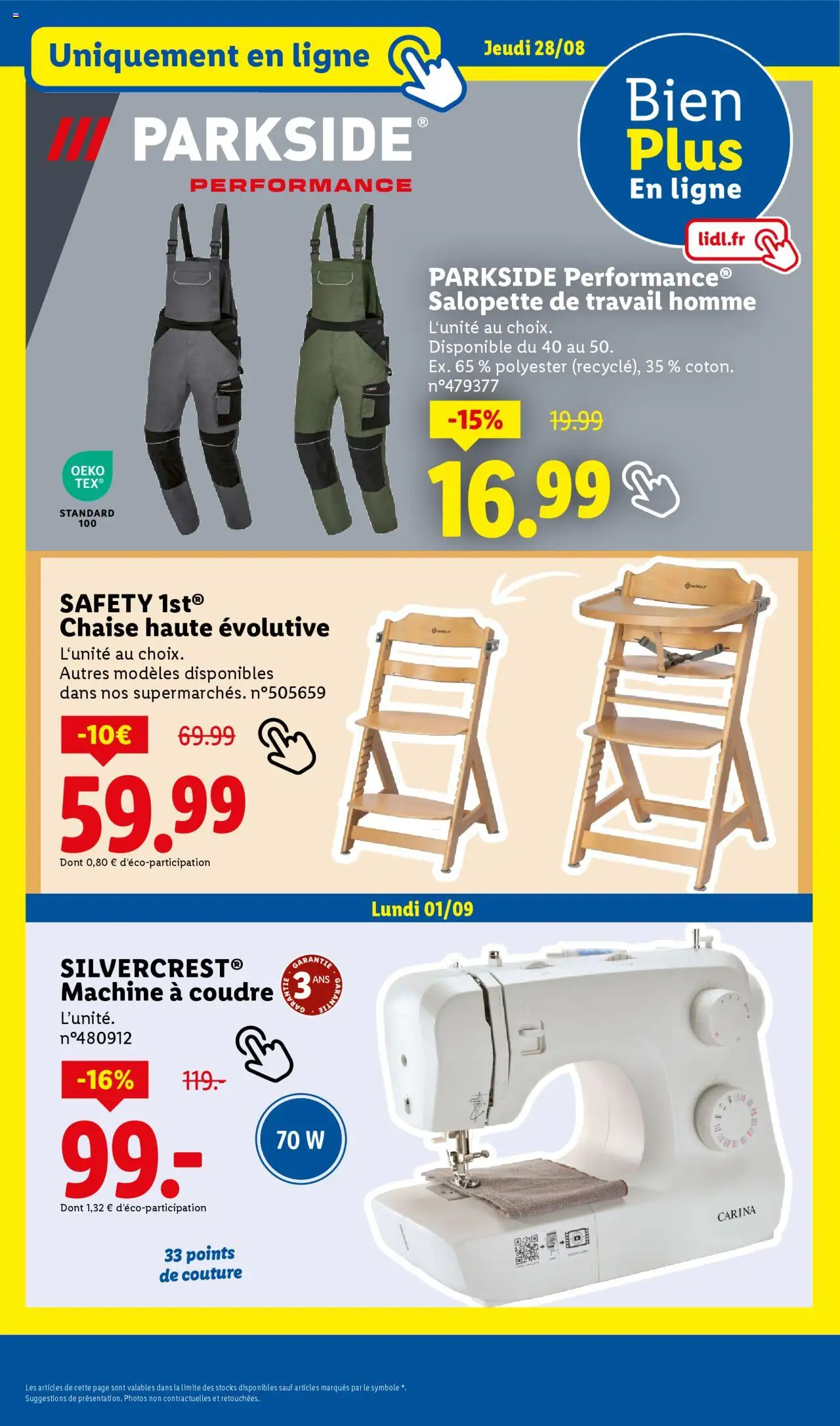  | Page: 25 | Produits: Salopette, PC, Machine à coudre, Chaise