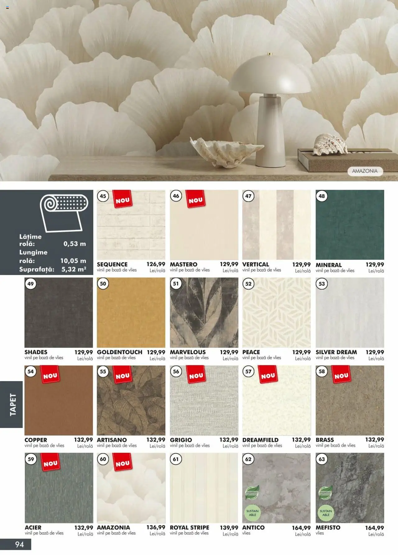 Noul catalog Diego – valabil de la 01.04.2024 | Pagină: 94 | Produse: Tapet