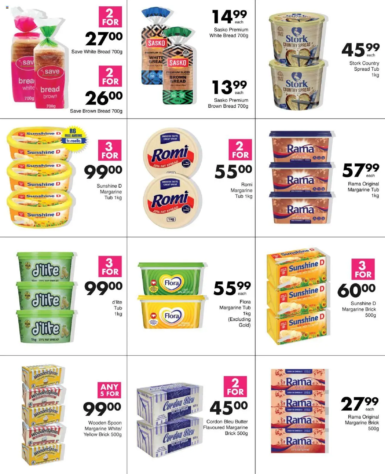 New Save catalogue – valid from 11.09.2025 | Page: 10 | Products: Butter, Bread, Fat spread, Peach