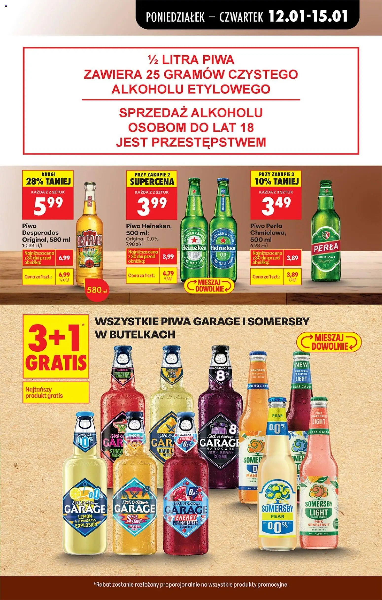 Biedronka gazetka od 12.01.2026 | Strona: 63 | Produkty: Chili, Piwo Desperados, Somersby, Heineken