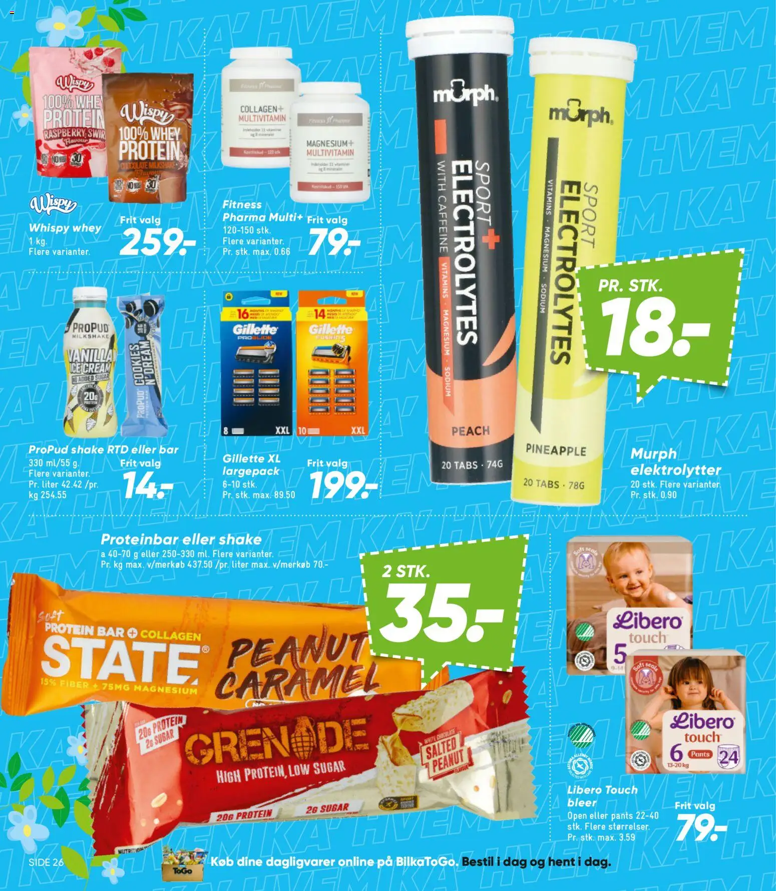 Bilka tilbudsavis – gyldig fra 04.04.2026 | Side: 35 | Produkter: Cookies, Milkshake, Is, Collagen