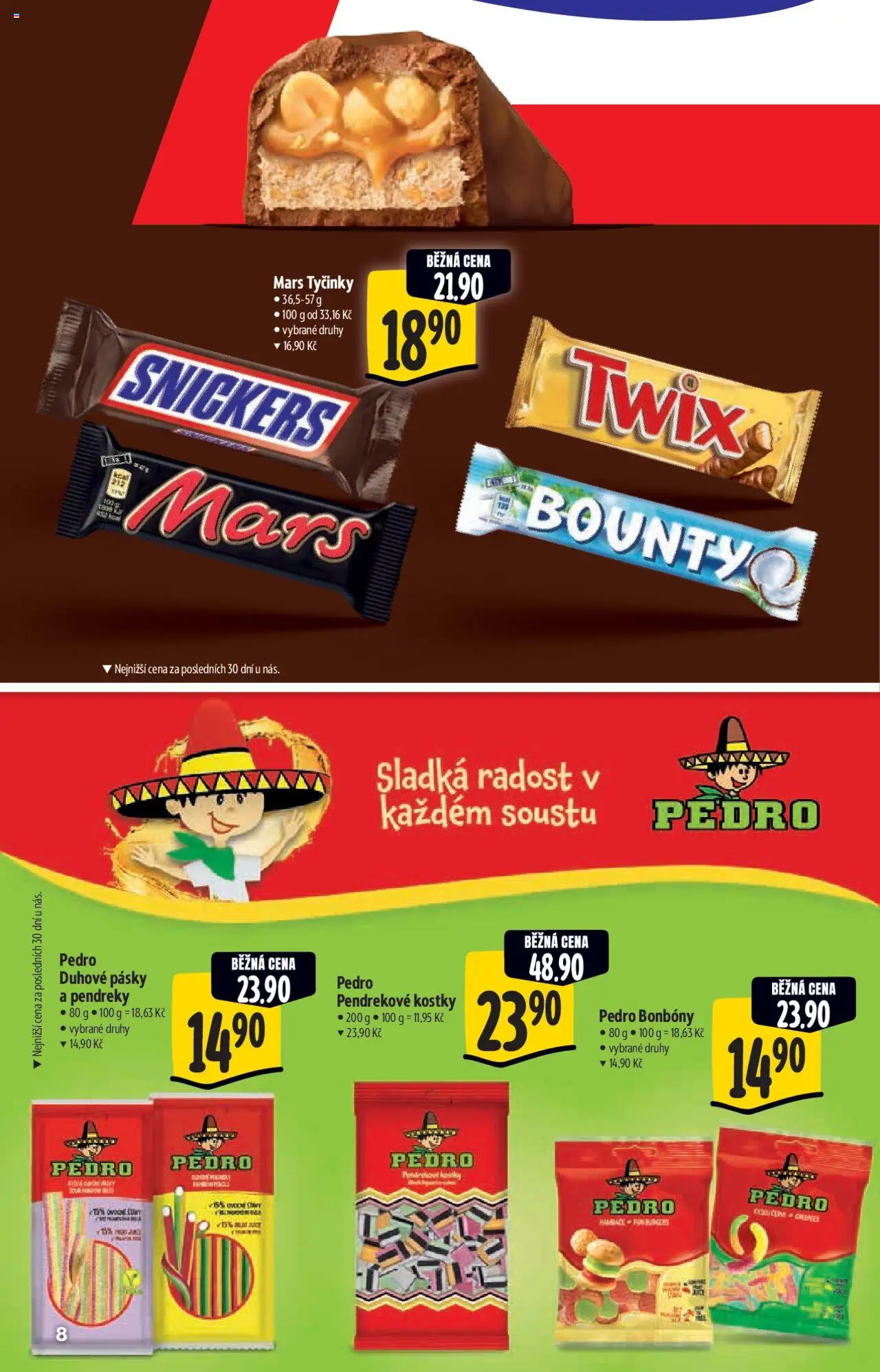 Albert katalog - Supermarket od 04.06.2025 | Strana: 8 | Produkty: Twix, Bonbóny, Tyčinky, Kostky
