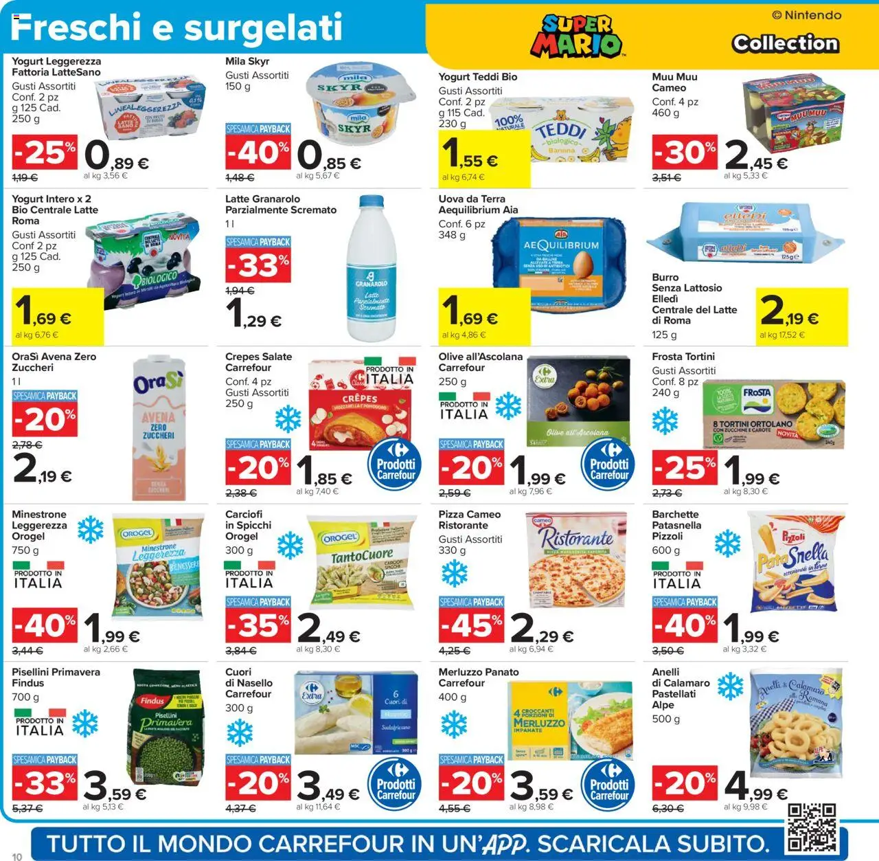 Volantino Carrefour del 15.09.2025 | Pagina: 10 | Prodotti: Pizza, Latte, Zucchine, Latte parzialmente scremato