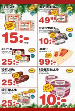 Nya Pulsen - erbjudanden - Förhandsvisning av reklamblad från butik Nya Pulsen aktuell från 24.11.2025 | Sida: 7 | Produkter: Rödbetssallad, Köttbullar, Leverpastej, Ost