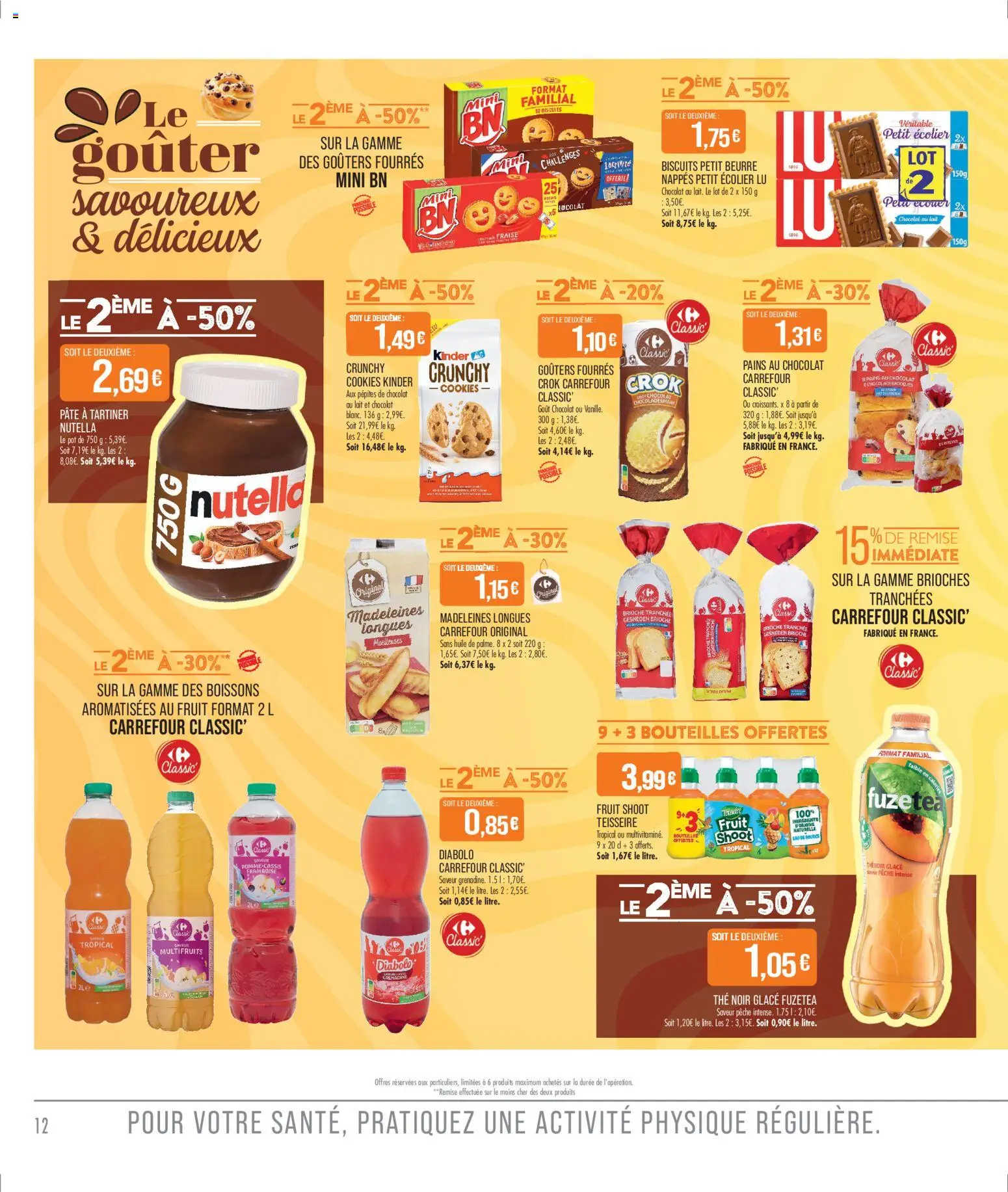 {H1} | Page: 14 | Produits: Framboise, Pêche, Pâte à tartiner, Thé