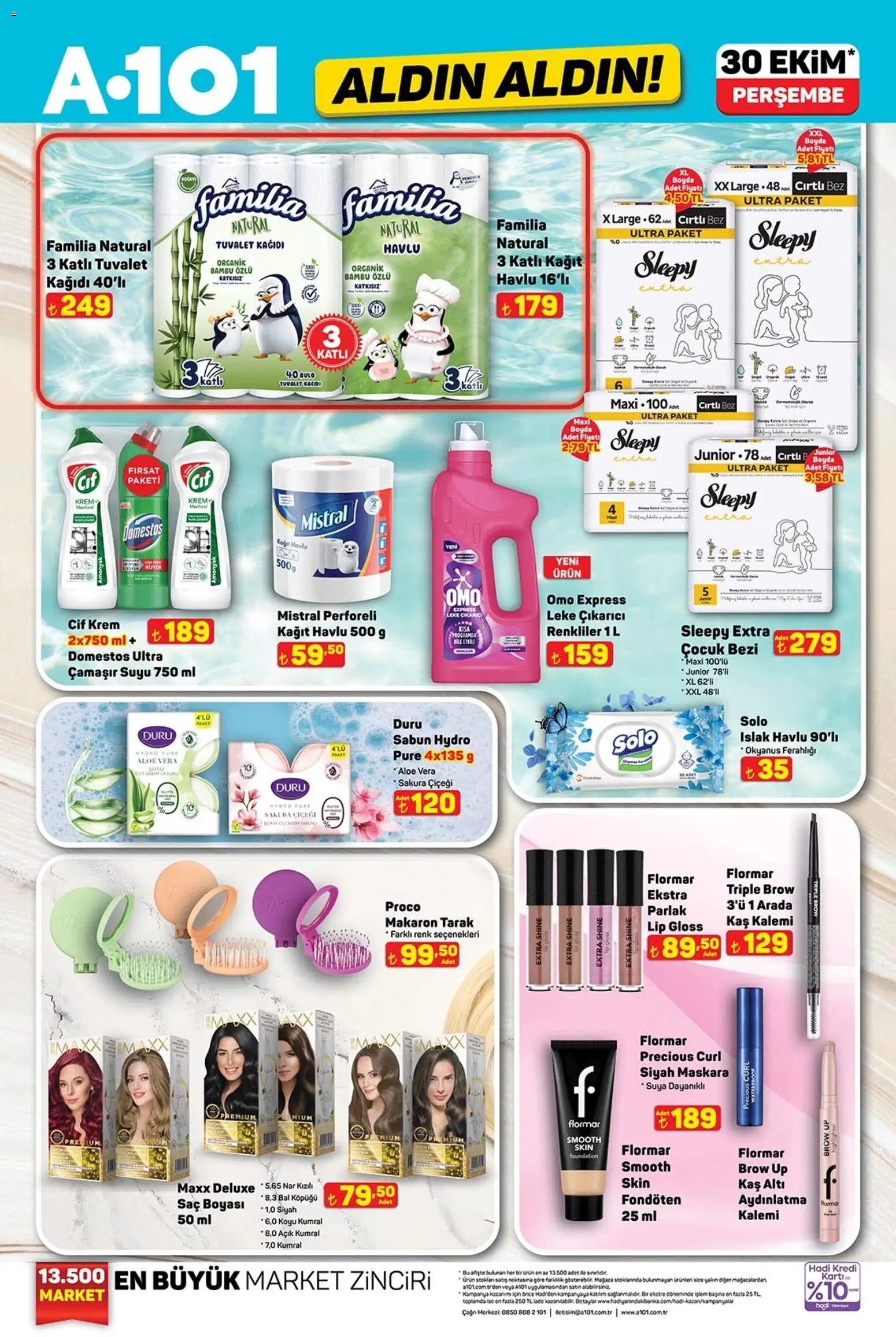 A101 Katalog Aldın Aldın - 30.10.2025 tarihinden itibaren geçerlidir | Sayfa: 3 | Ürünler: Krem, Sabun, Şal, Tuvalet kağıdı