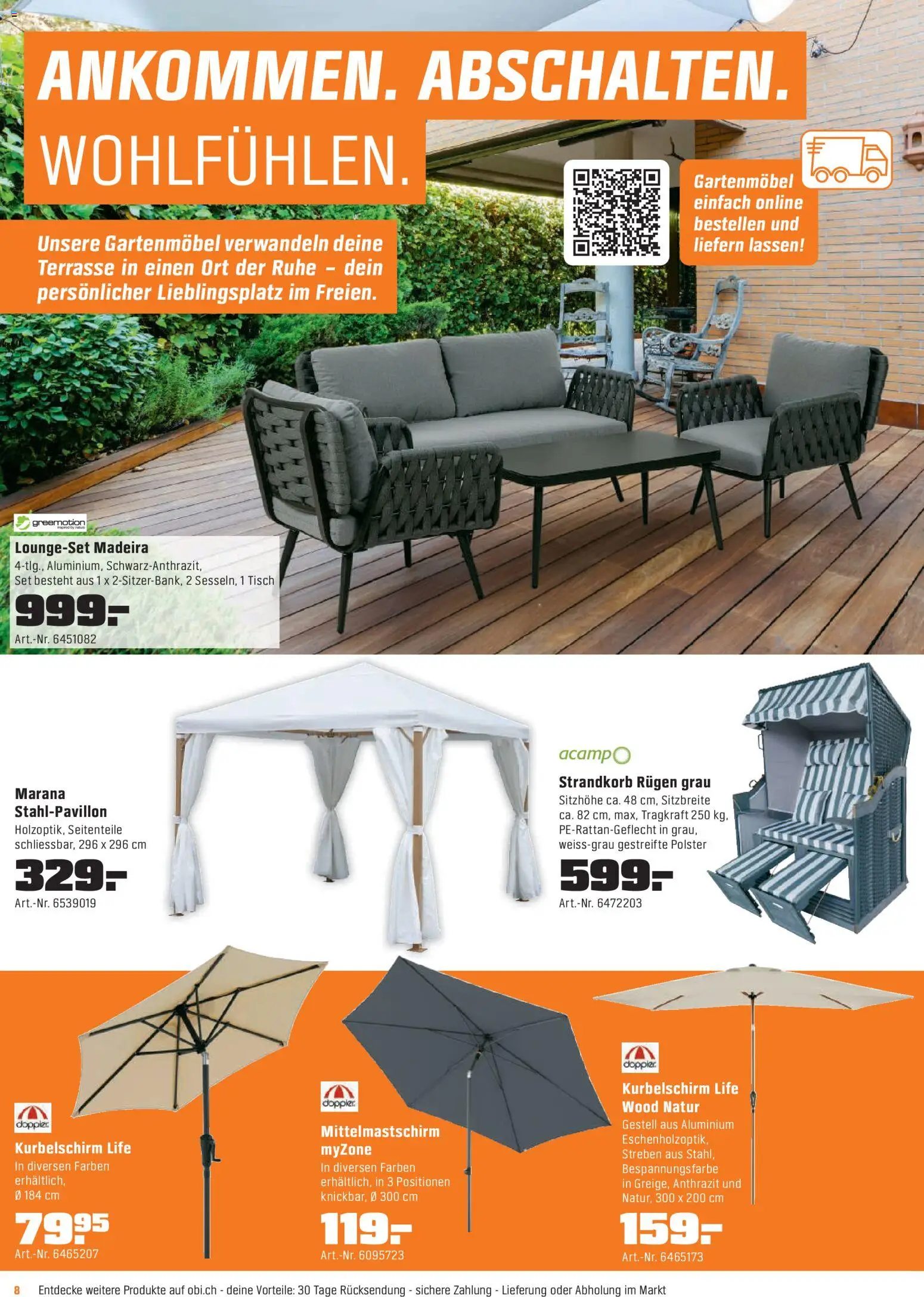 OBI - ALLES MACHBAR MIT OBI – gültig ab 07.04.2026 | Seite: 8 | Produkte: Tisch, Gartenmöbel
