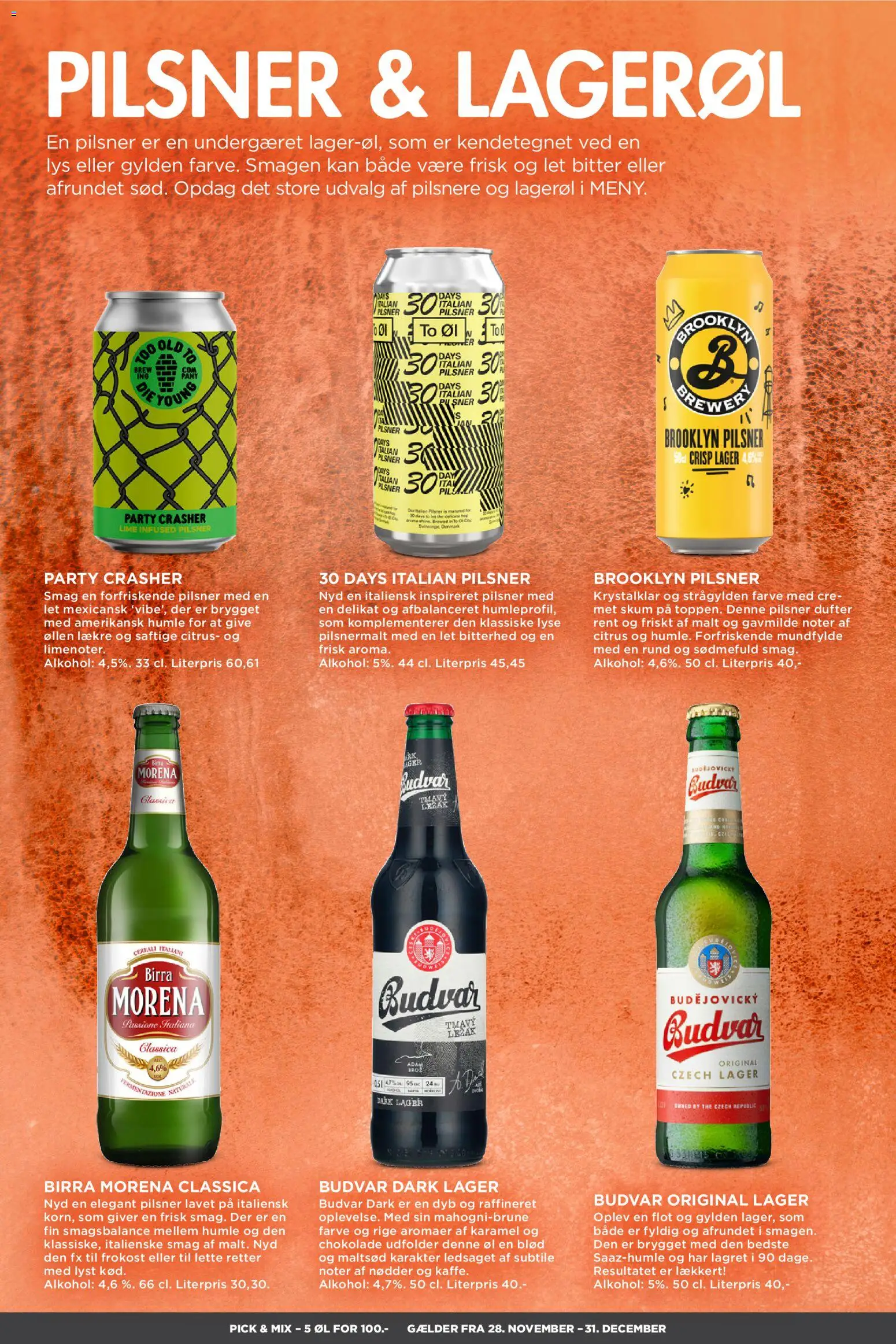 Meny tilbudsavis – gyldig fra 28.11.2025 | Side: 6 | Produkter: Chokolade, Øl, Lime, Søm