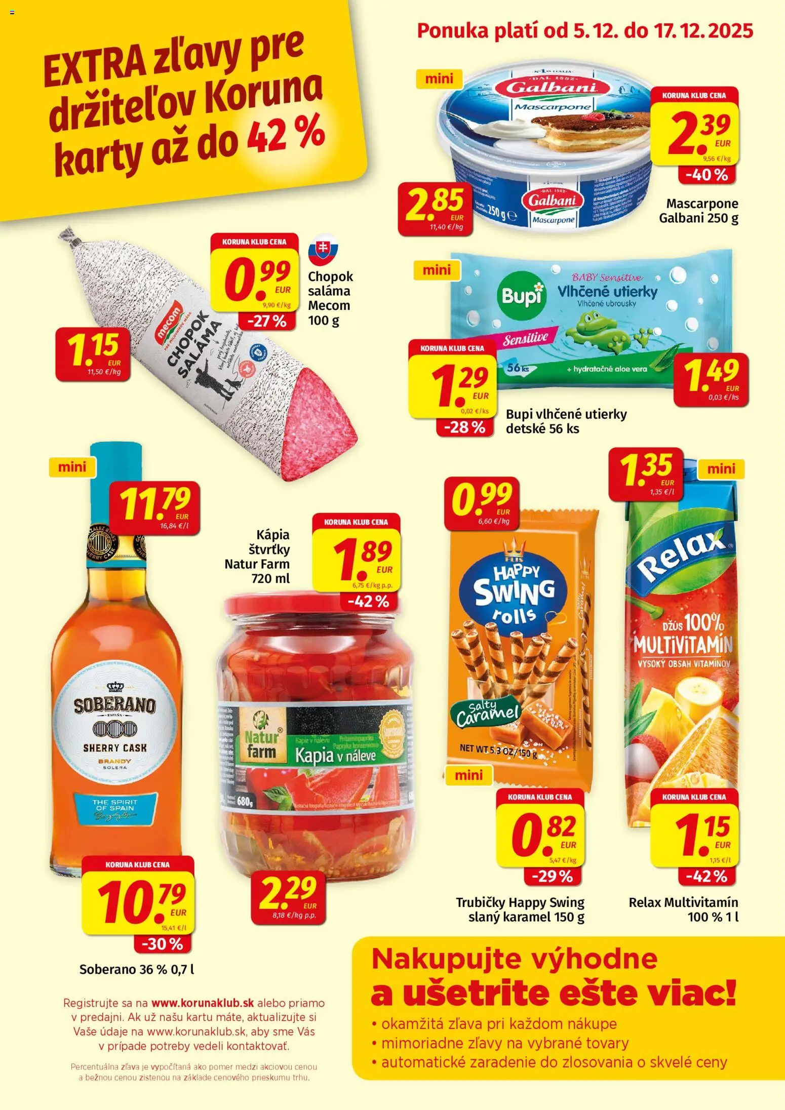 Nové Koruna akcie – leták je platný od 05.12.2025 | Strana: 1