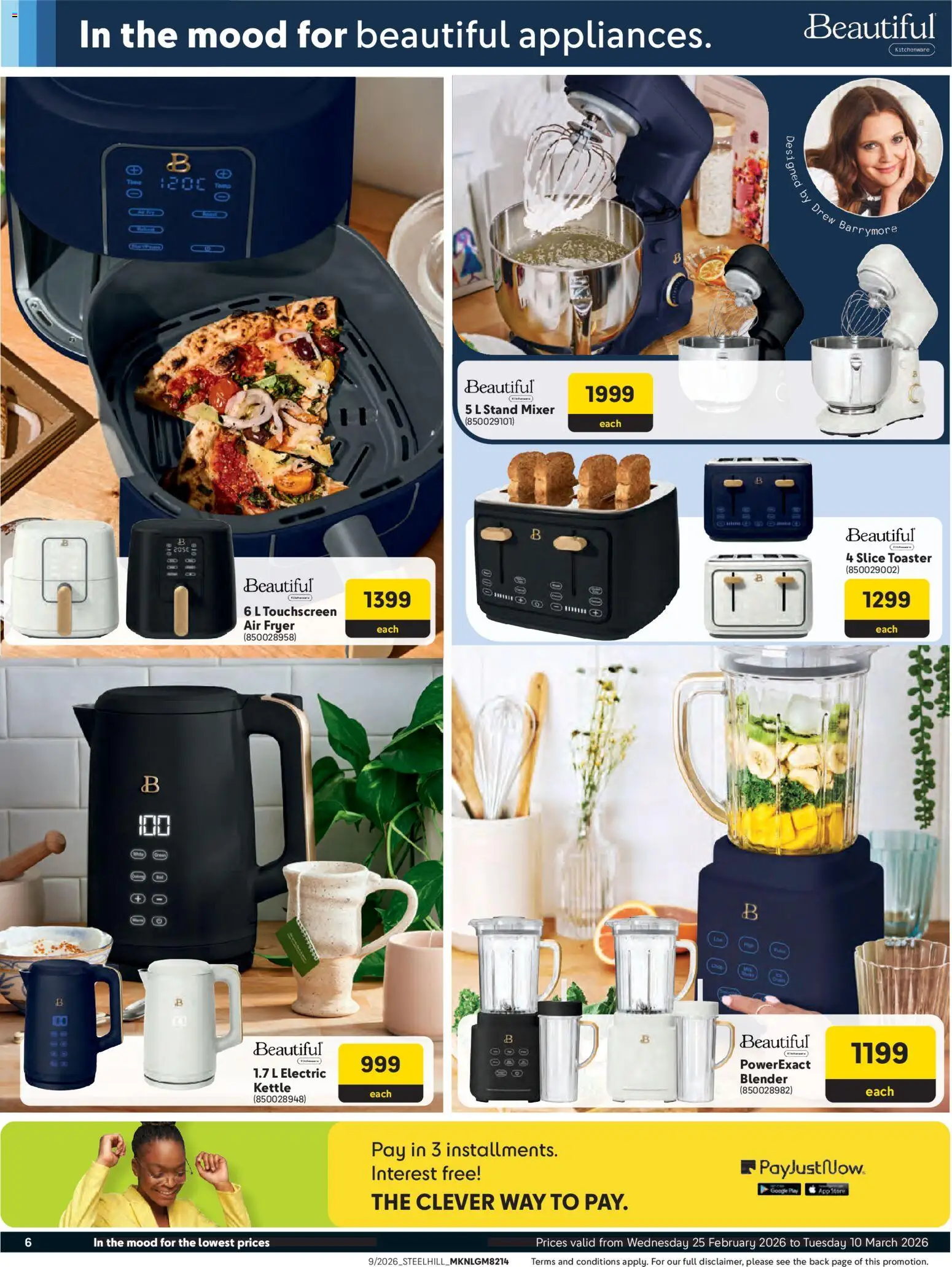 New Makro catalogue – valid from 25.02.2026 | Page: 6 | Products: Kettle, Toaster, Blender, Air fryer