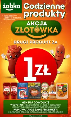 Pogląd oferty "Żabka gazetka - Codzienne produkty" - ważna od 22.04.2026