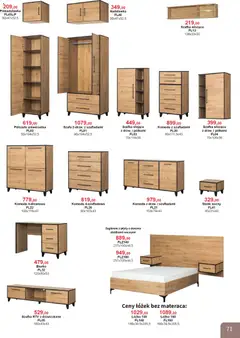 Pogląd oferty "Bodzio Katalog" - ważna od 01.04.2026 | Strona: 71 | Produkty: Plyty, Szafa, Stolik nocny, Biurko