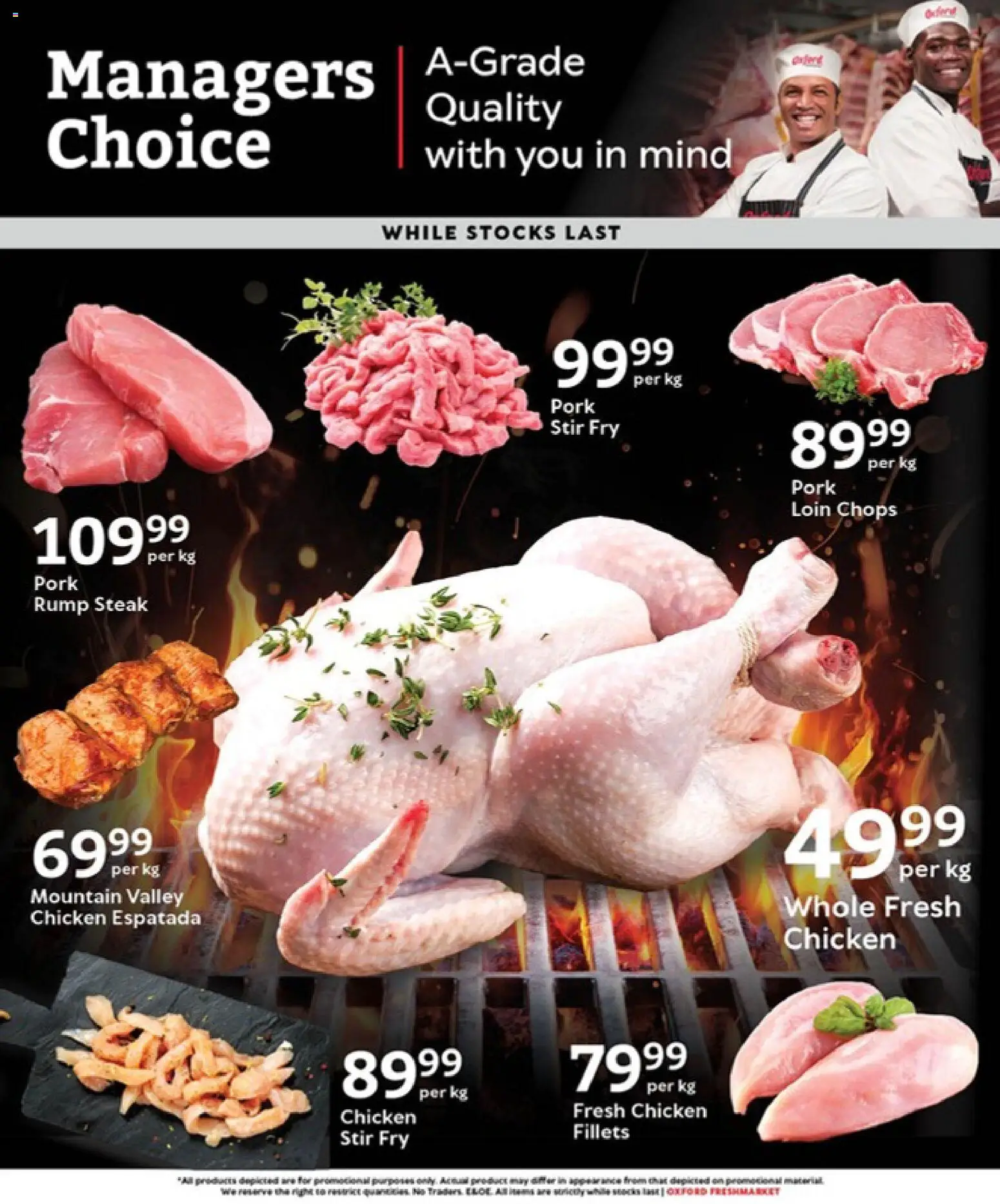 New Oxford Freshmarket catalogue – valid from 08.04.2026 | Page: 2 | Products: Steak, Chicken, Pork