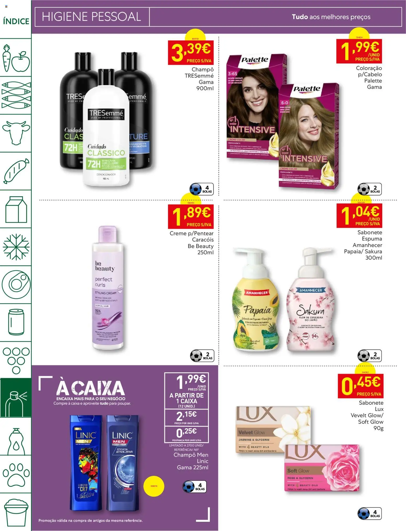 Recheio folheto │ válido de 07.04.2026 | Página: 42 | Produtos: Condicionador, Sabonete, Caixa, Creme