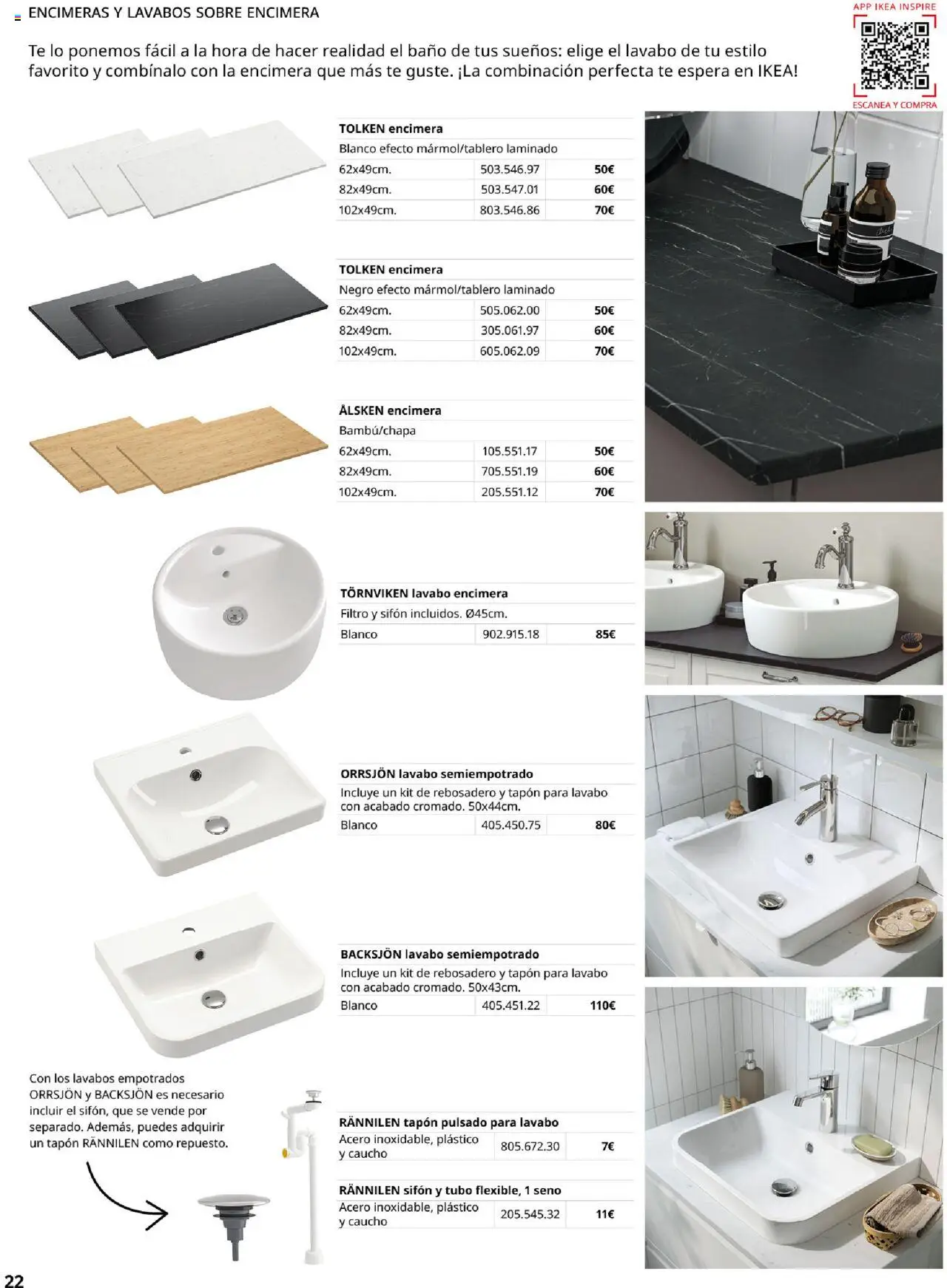 Catálogo IKEA Baňos │ válido desde el 04.02.2025 | Página: 22 | Productos: Té, Lavabo, Baño