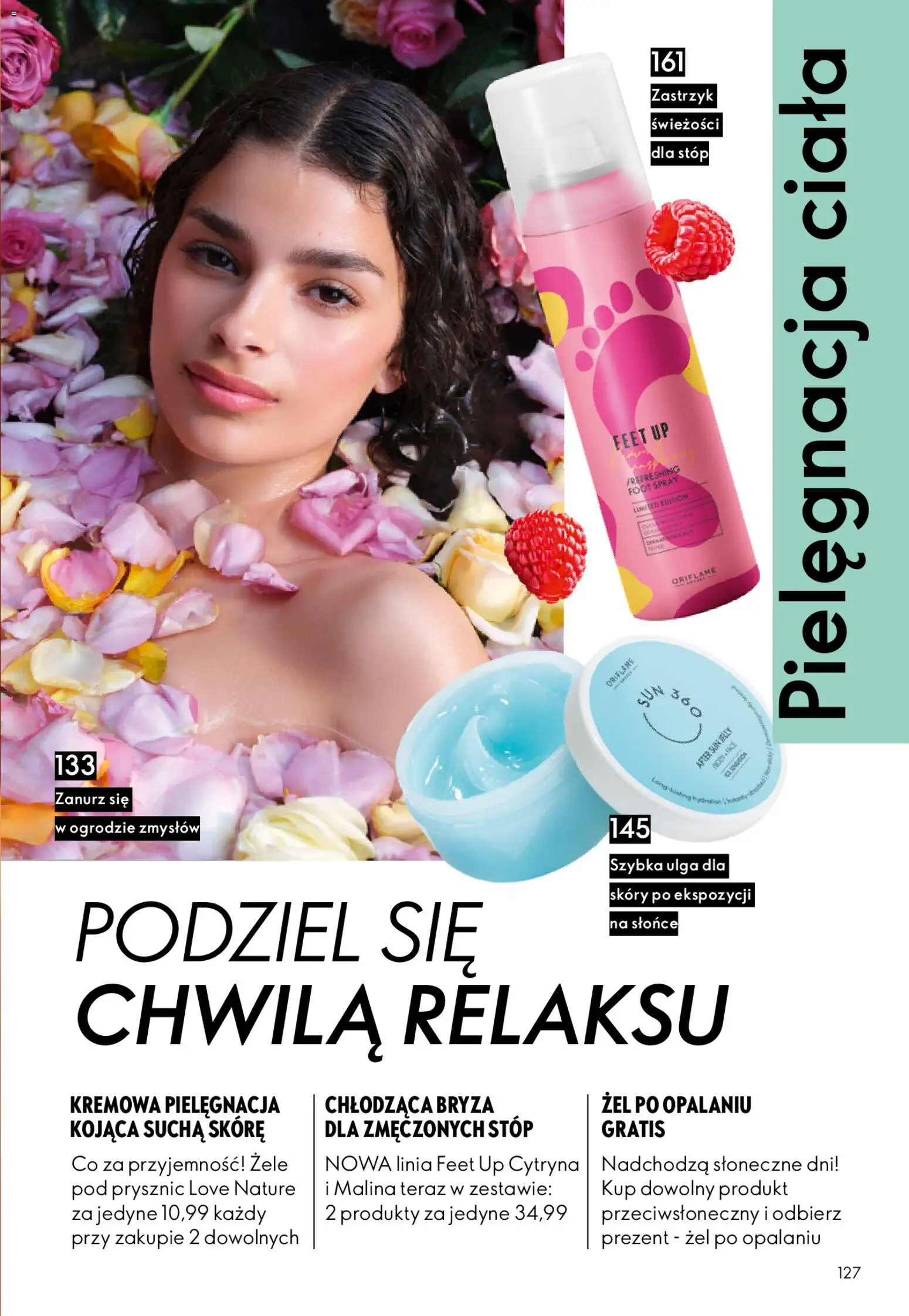 Oriflame Katalog 7 2026 od 06.05.2026 | Strona: 127 | Produkty: Cytryna, Malina, Prysznic