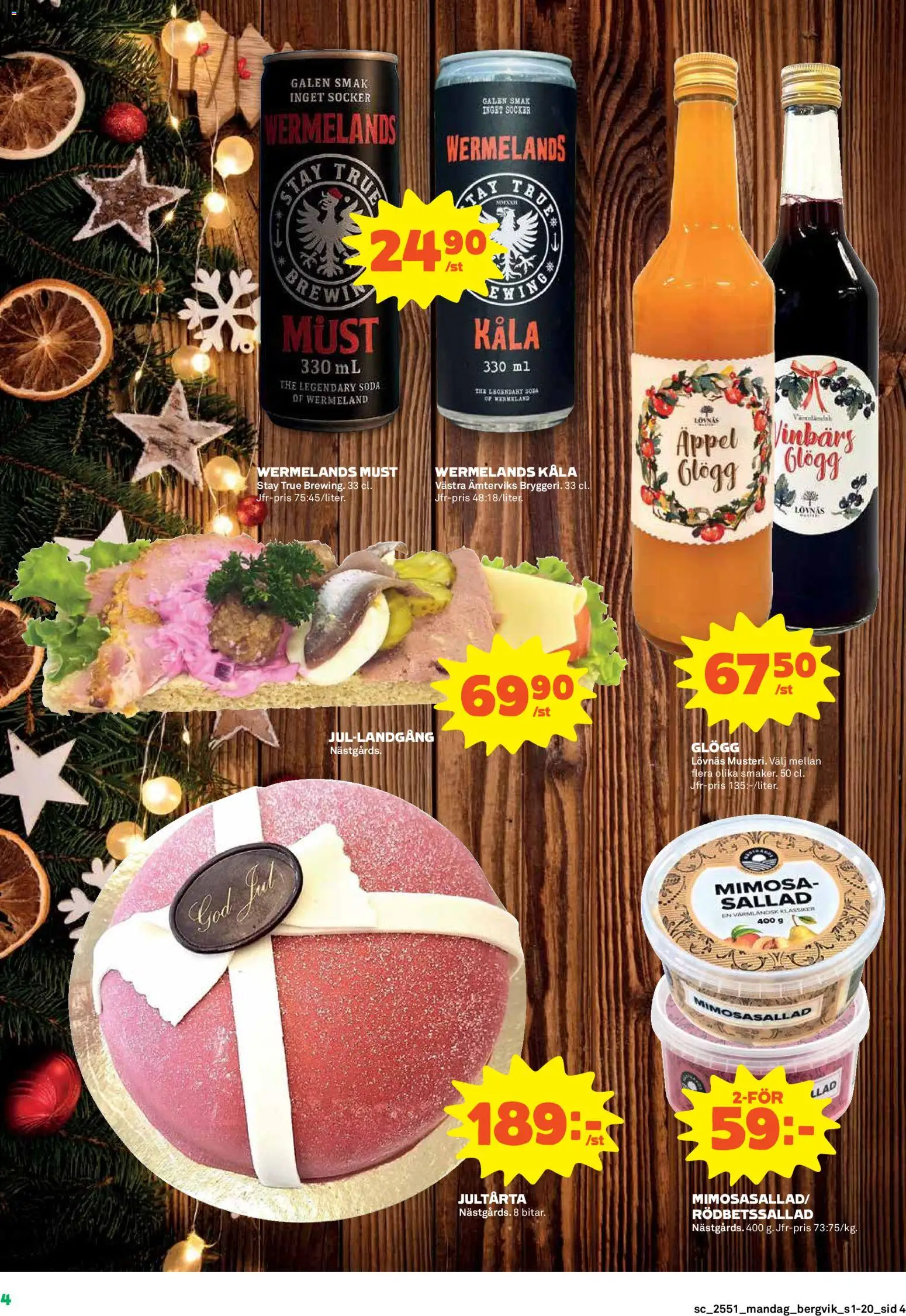 Stora Coop reklamblad aktuell från 15.12.2025 | Sida: 4 | Produkter: Rödbetssallad, Sallad