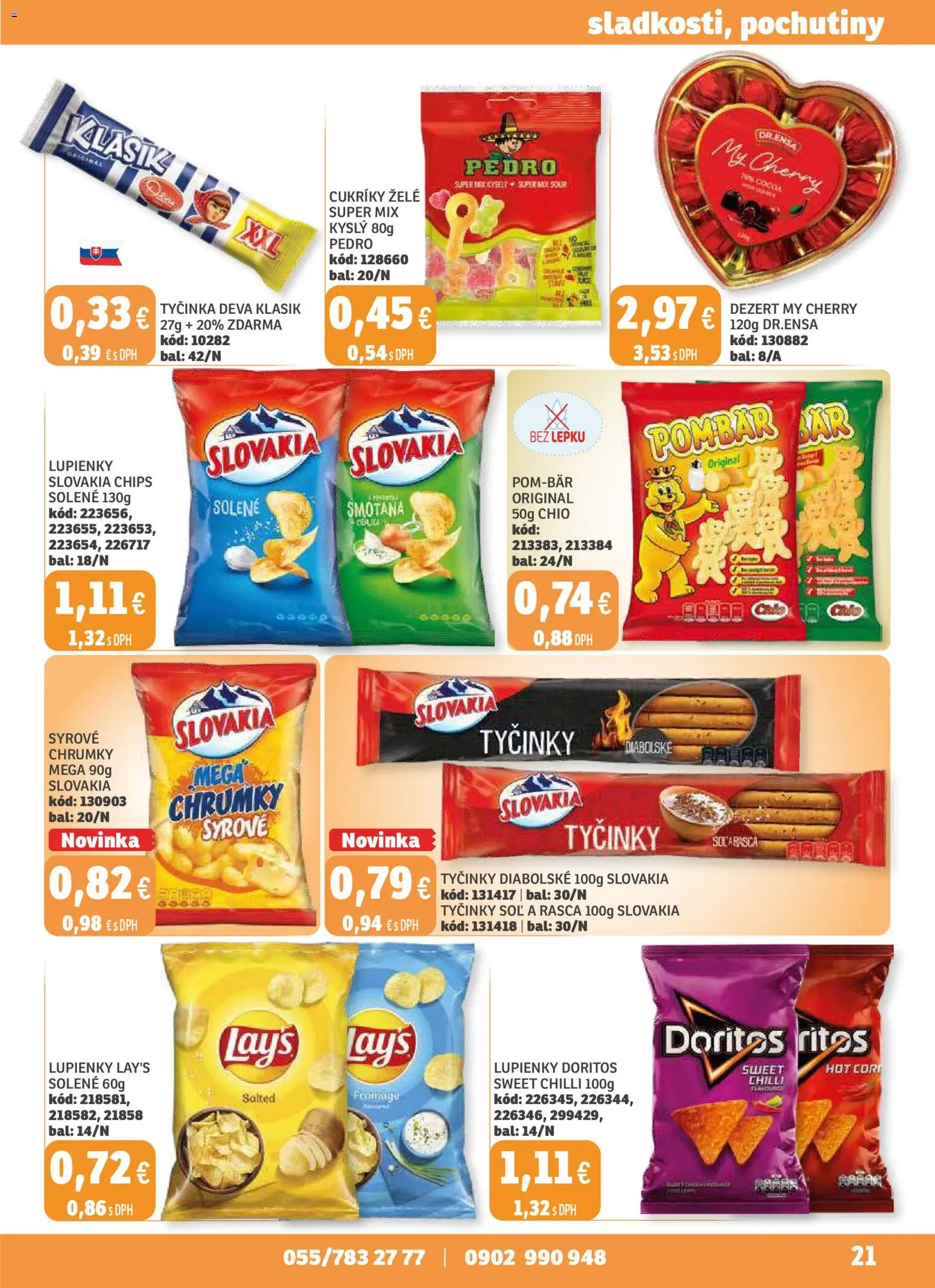 Nové Labaš akcie – leták je platný od 14.11.2025 | Strana: 21 | Produkty: Smotana, Chilli, Cukríky, Soľ