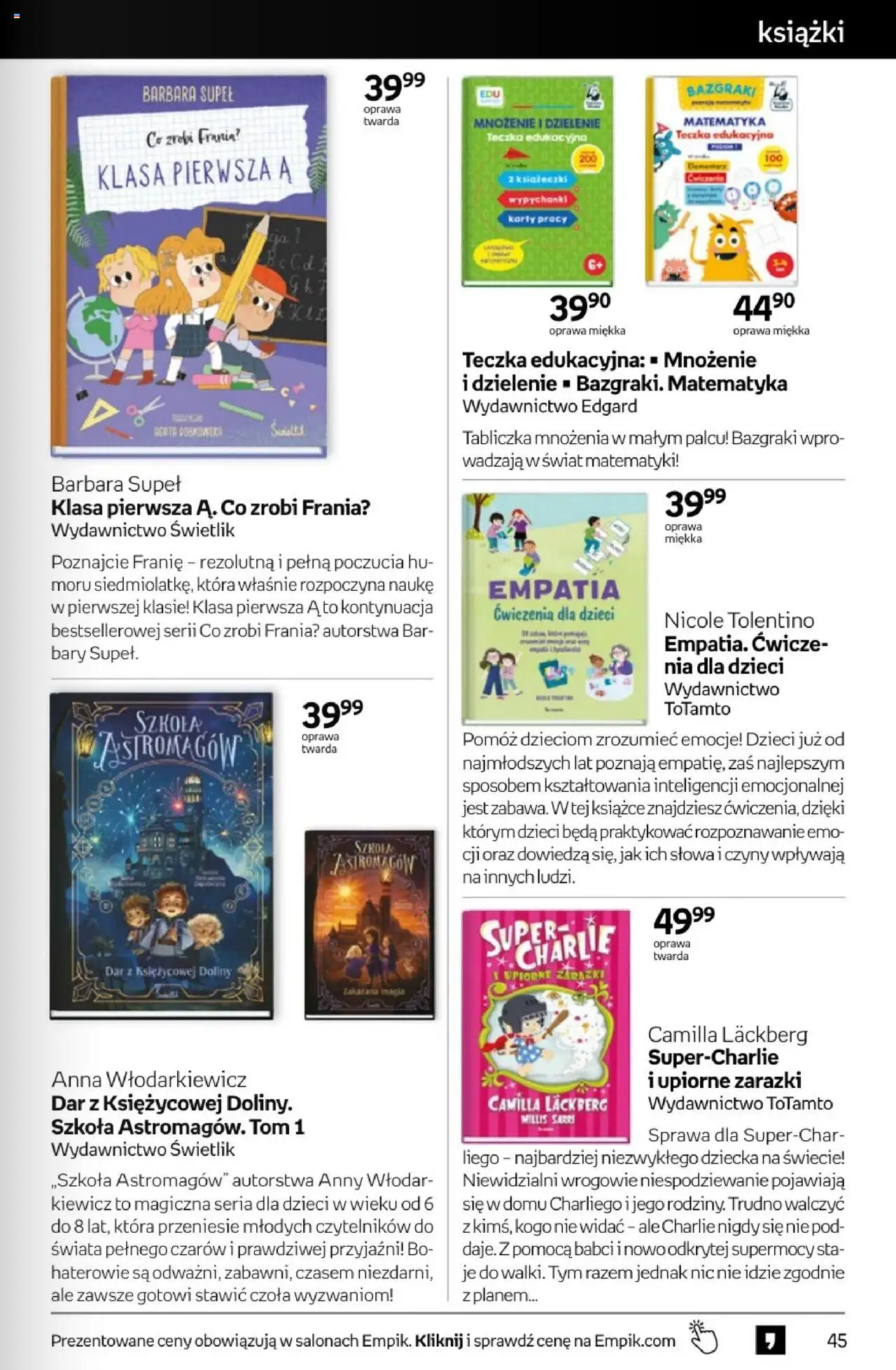 Empik promocje - Tom kultury Książki od 27.08.2025 | Strona: 45 | Produkty: Książki