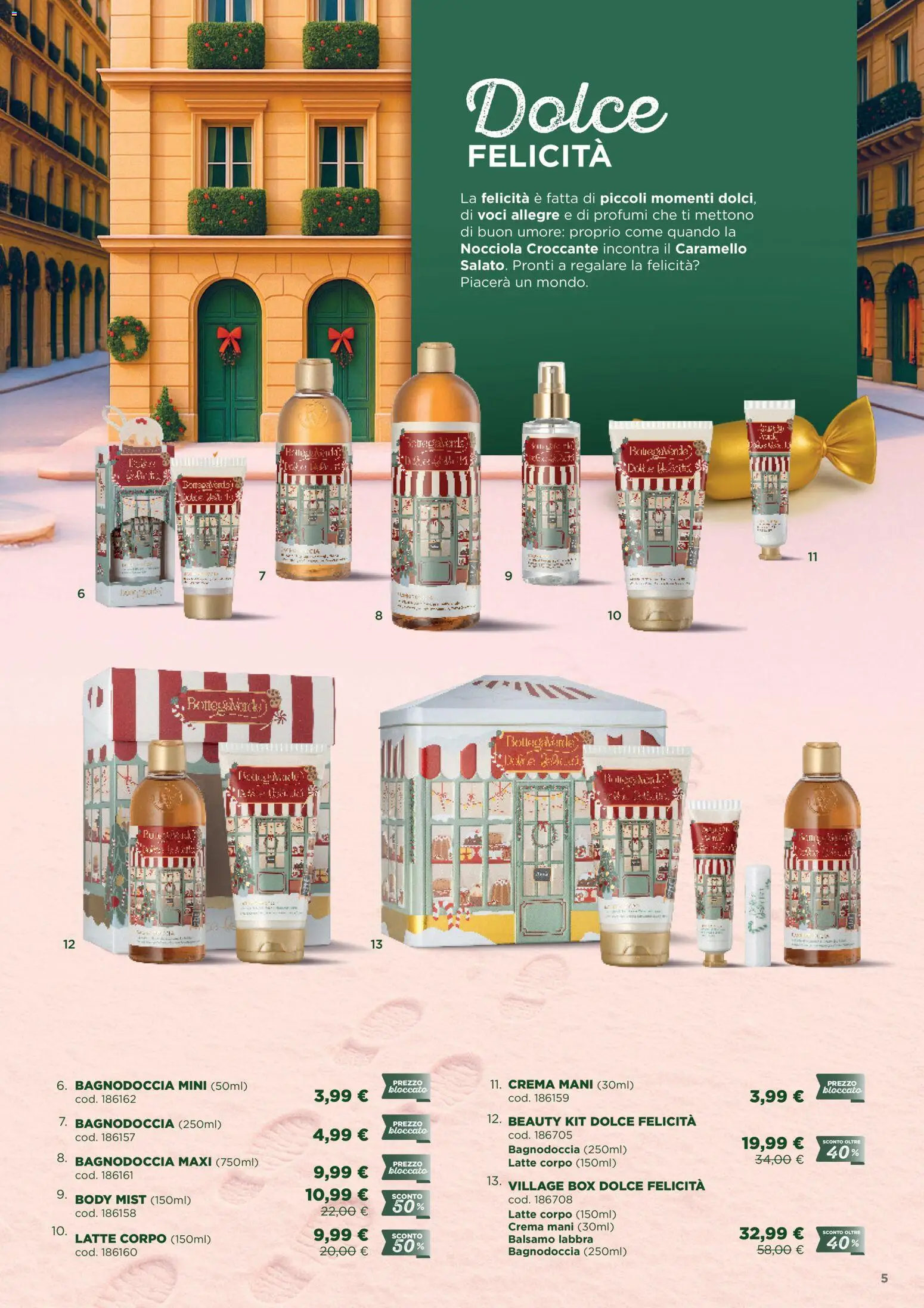 Volantino Bottega Verde del 03.11.2025 | Pagina: 5 | Prodotti: Balsamo, Crema, Latte