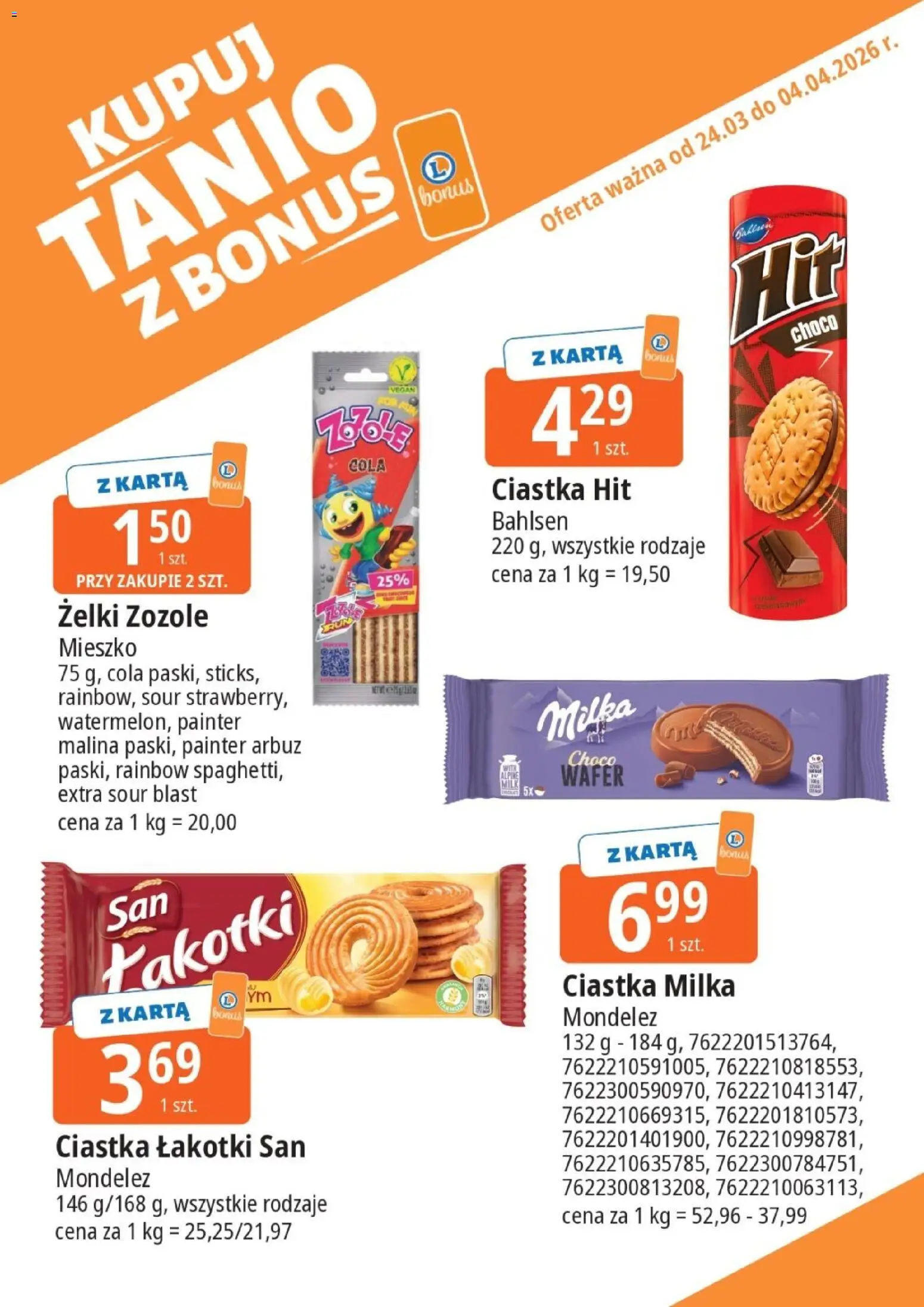 E.Leclerc gazetka - Kupony dodatkowe od 24.03.2026 | Strona: 15 | Produkty: Arbuz, Malina, Milka, Żelki